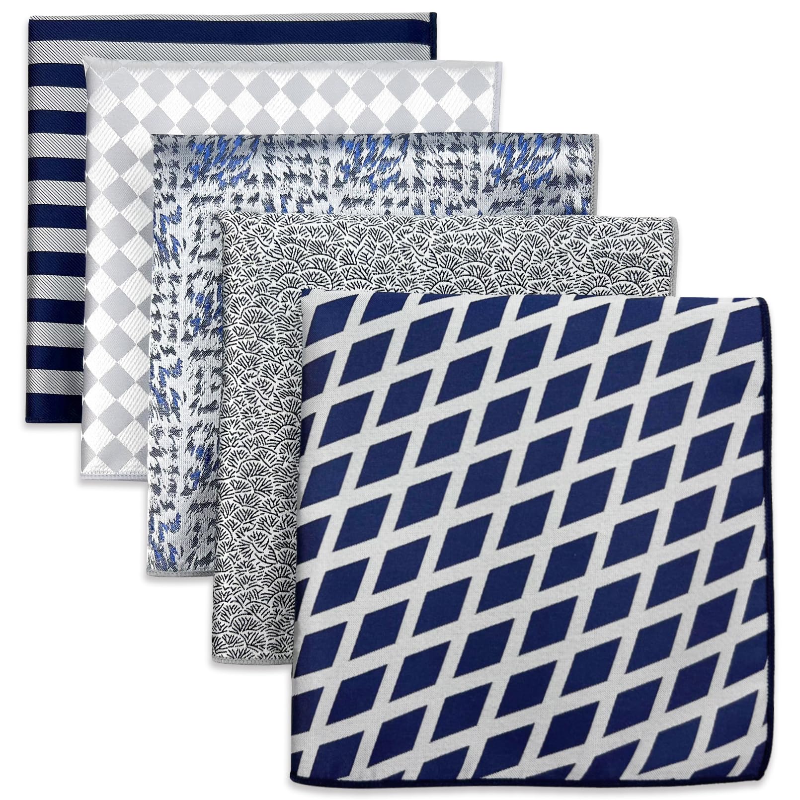 S&W SHLAX&WING 5 Pieces Pañuelo De Bolsillo Para Hombre Handkerchiefs Set para chaqueta de traje — view 32