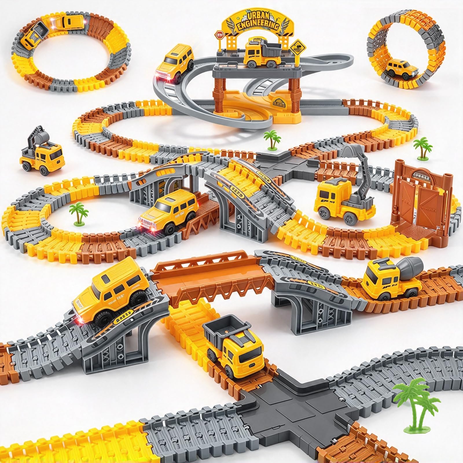 Dinosaur Race Track Toys - 292PCS for Kids -11
