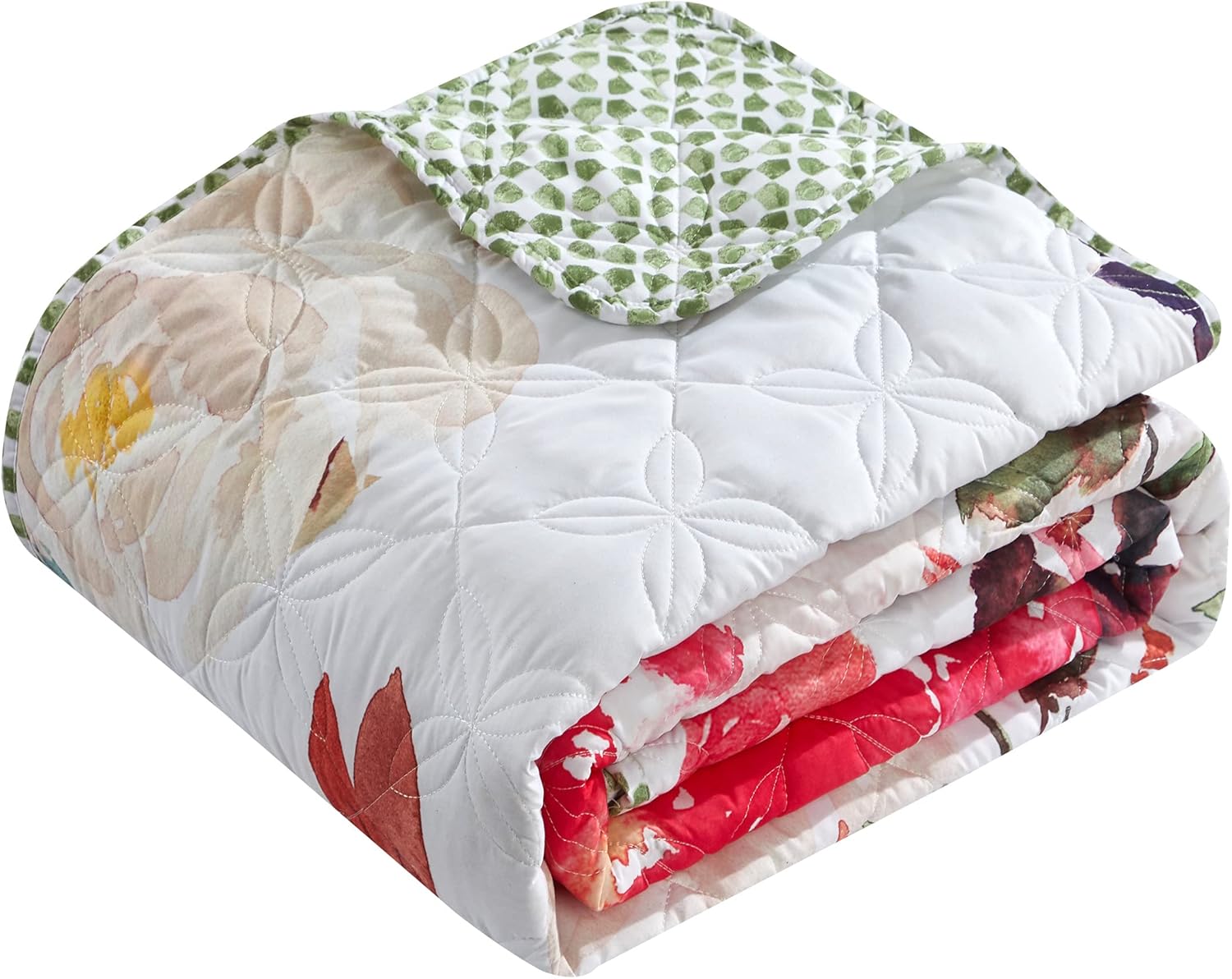 Flаѕh Dеаlѕ - 60% оƒƒ Chic Home Retsina 3 Piece Reversible Quilt Set Floral Watercolor Design Bedding-Decorative Pillow Sham Included, Twin, Multi Color Blасk Frіdау - 60% оƒƒ Chic Home Retsina 3 Piece Reversible Quilt Set Floral Watercolor Design Bedding-Decorative Pillow Sham Included, Twin, Multi Color