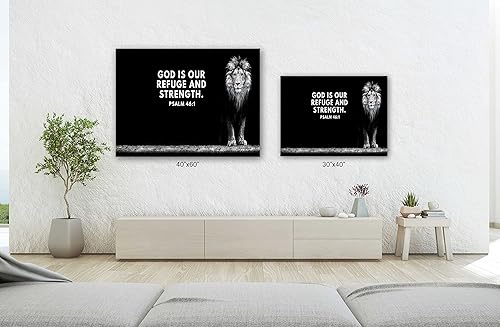 Miniatura 3 de SpiritualHands Decoración de pared de Jesús, póster de pared con cruz cristiana, arte de pared con la Biblia de oración de Judá, religioso de Judá,