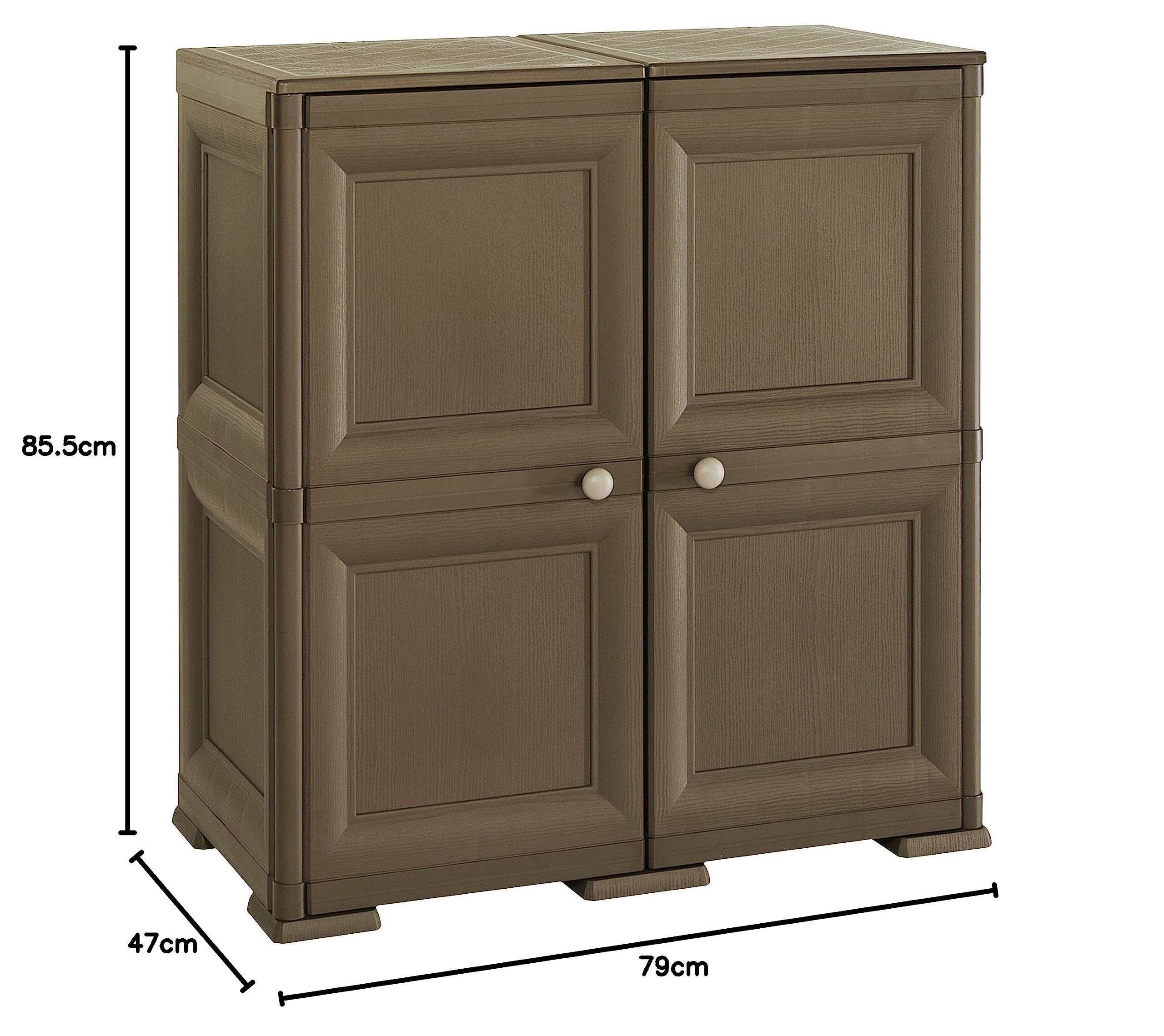 Tontarelli S.p.A. OMNIMODUS 2 Ante Mobile Contenitore 79x47x85.5 cm wengé