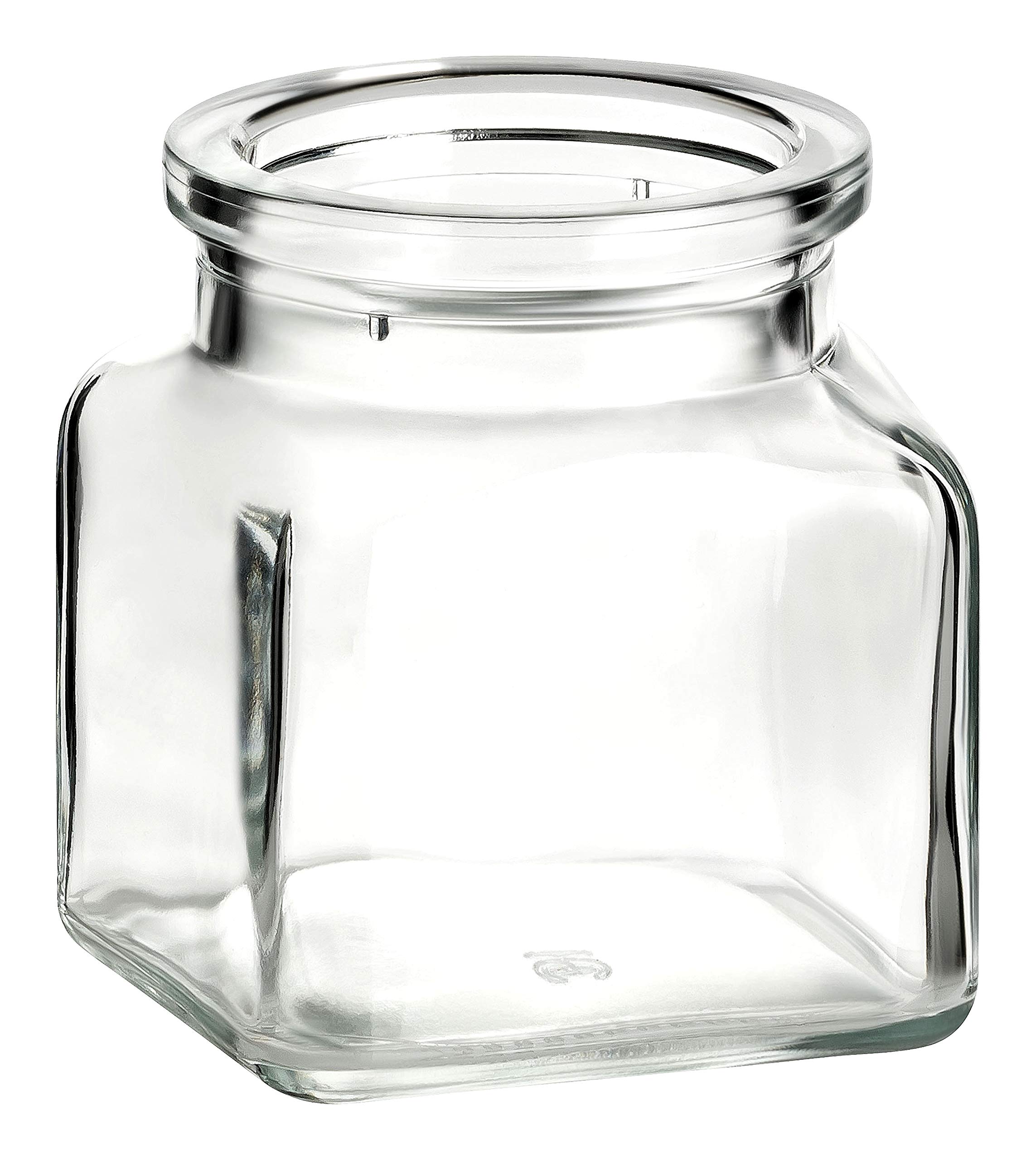 Gouveo Set 24 Barattoli Per Spezie In Vetro 120 Ml Con Tappo A Vite - Incisi Con Nomi Vintage, Lavabili