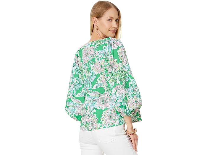 Barbara 3/4 Sleeve Cotton Top - Image 4