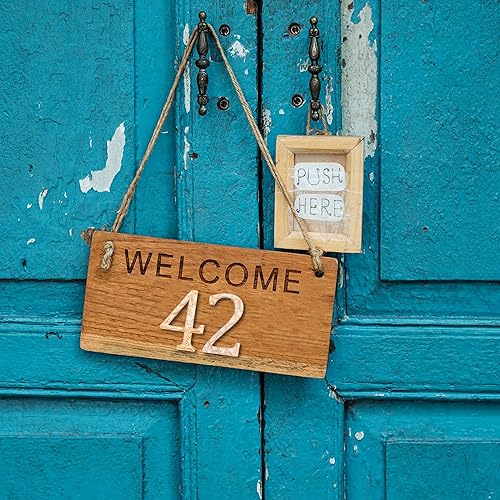 Miniatura 3 de Números de casa, 5.5 pulgadas de hierro fundido de metal único, número de dirección de casa para casas exteriores o puerta delantera, blanco y