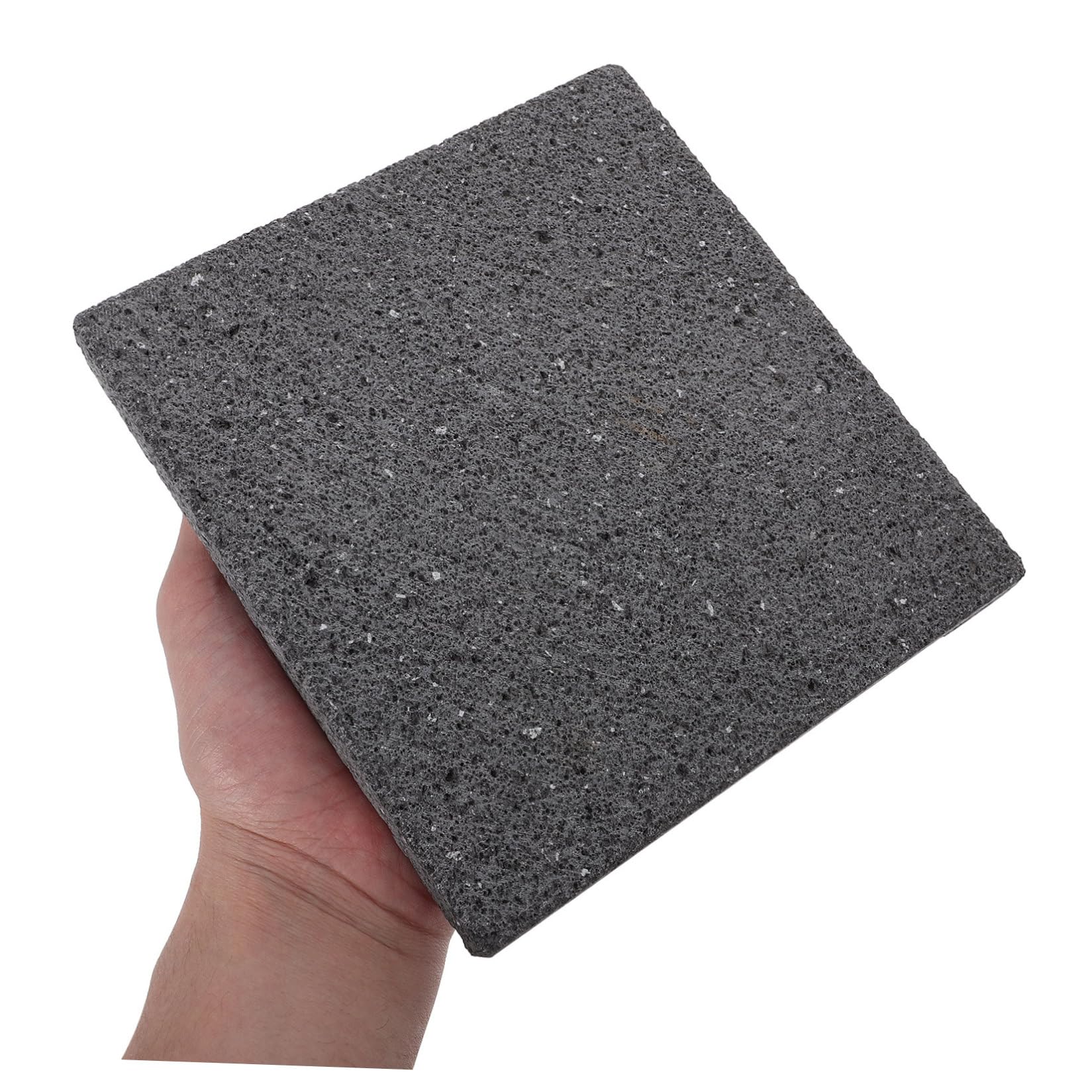 NUOBESTY Pietra per Barbecue Coreana in Pietra Vulcanica 18cm Liscia
