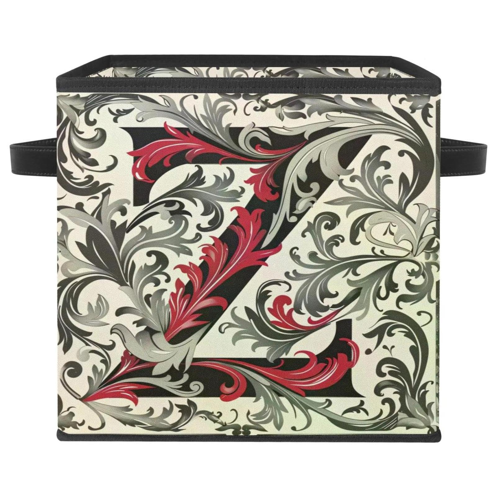 Boîte de rangement rétro en tissu Oxford avec panier de rangement pliable 27.9 cm pour linge