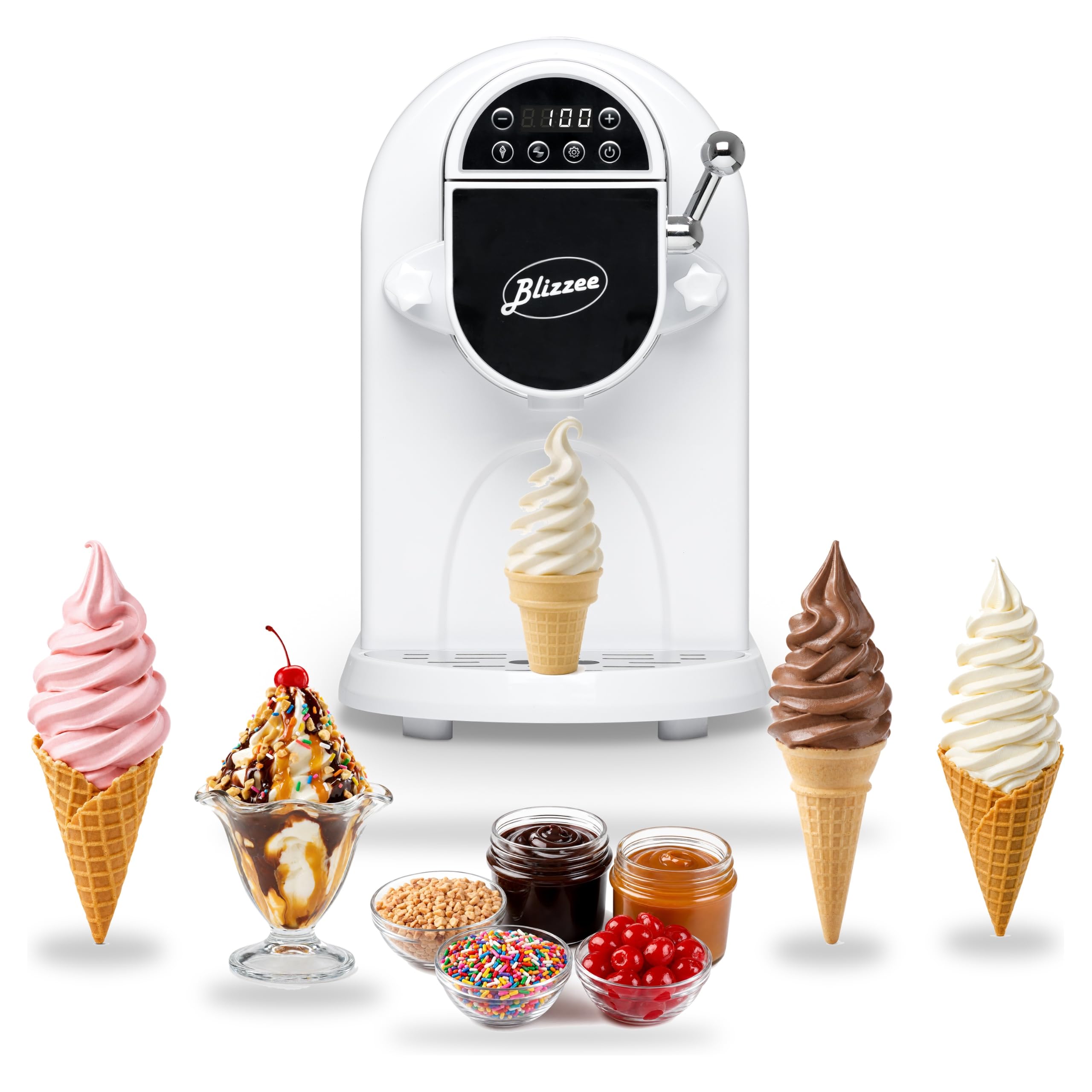 Blizzee 1.25Qt Soft Serve Ice Cream Machine