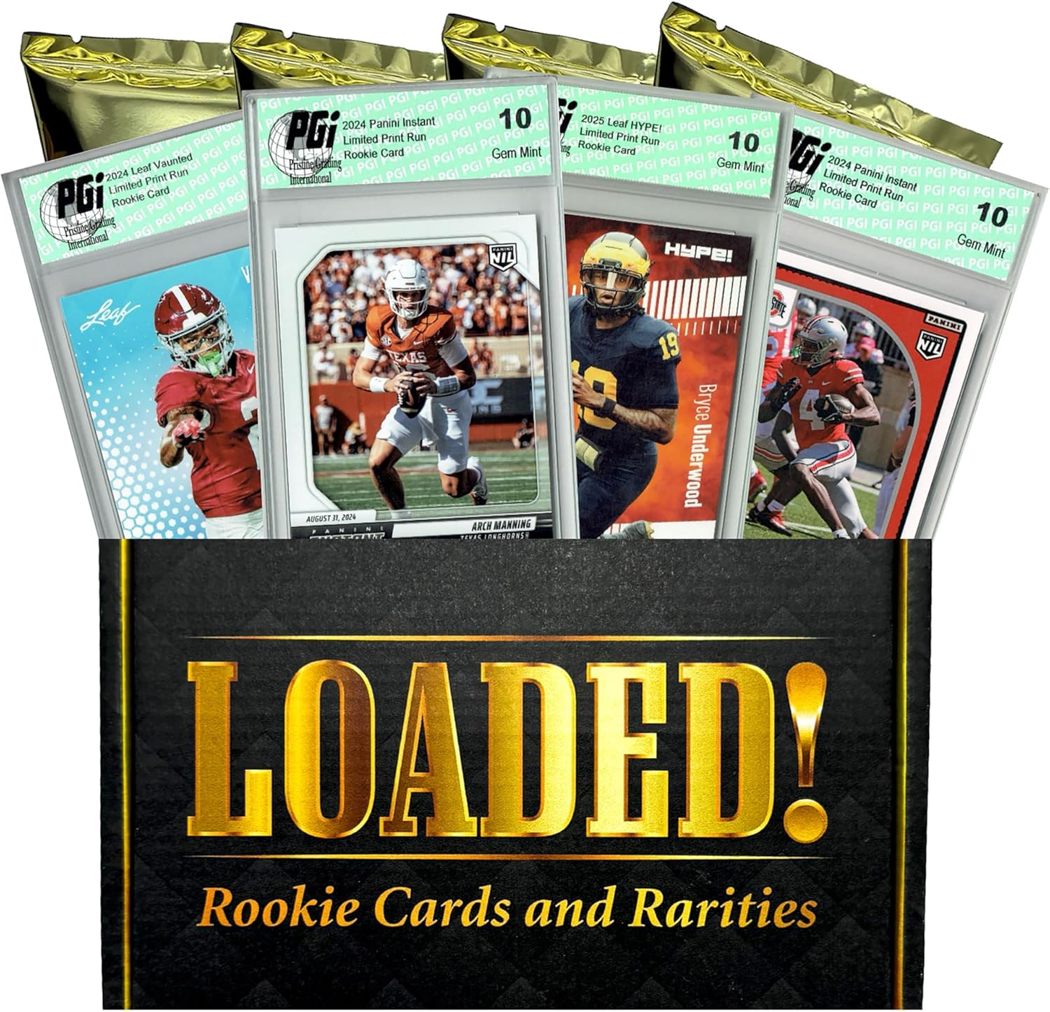 LOADED! PGI 10 College Football NIL Collector's Box - All Rookie Cards - Arch Manning, Ryan Williams, Jeremiah Smith, Bryce Underwood, Carson Beck