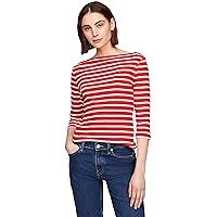 Tommy Hilfiger Maglietta Maniche Lunghe Donna Slim Scollo a Barca