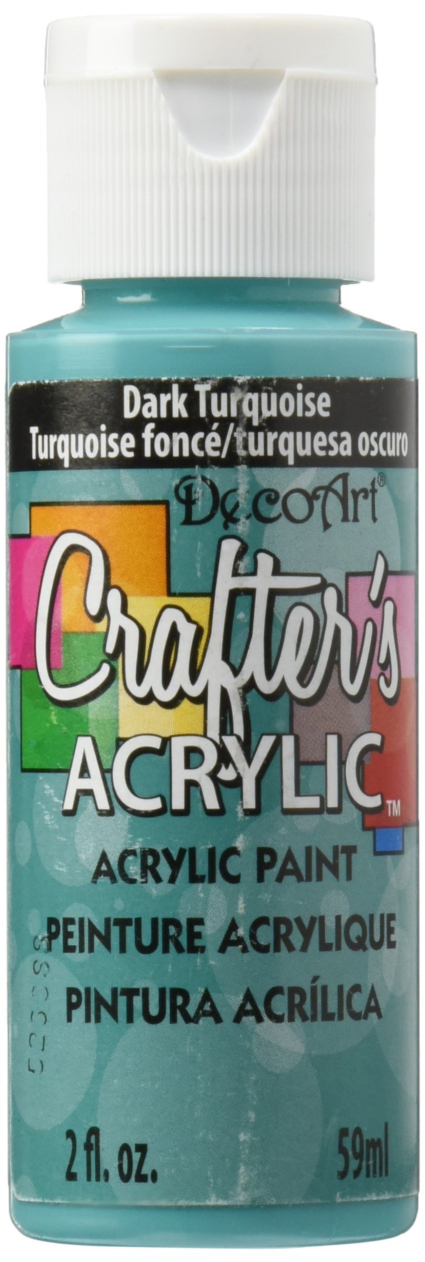 59 ml Crafters Acrylic, Dark Turquoise