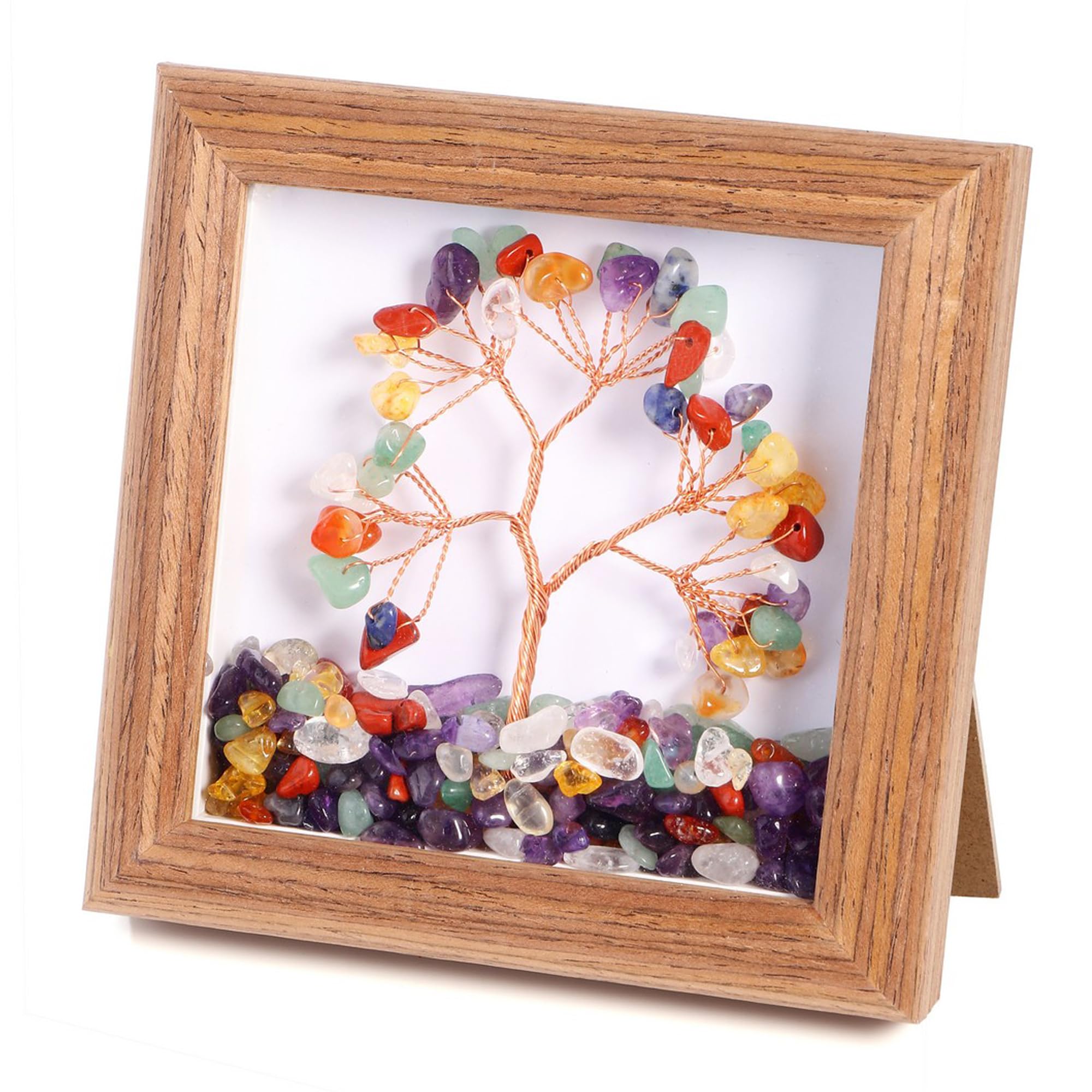 Marco de fotos 3D árbol de la vida JSDDE de 12x12 cm para mesa y pared