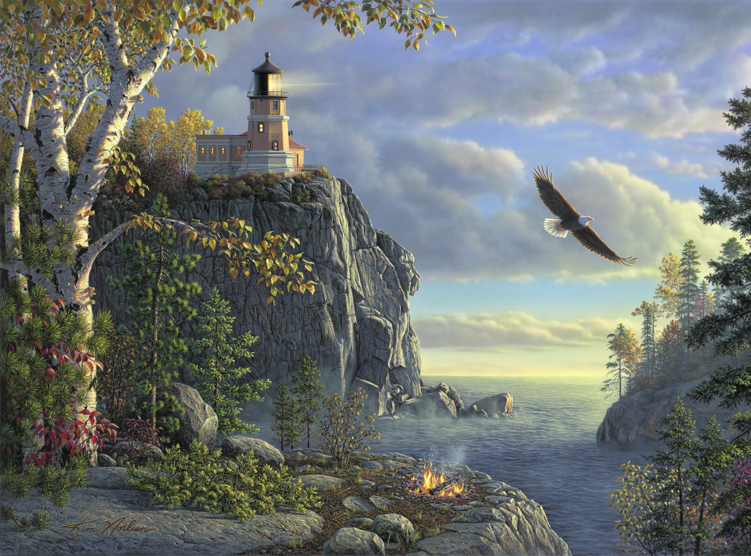 Ledgebay Paint by Numbers for Adults: Beginner to Advanced Adult Paint by Numbers, Fun Painting by Numbers for Adults Projects, Paint by Numbers Kits (Guiding Light 40x50 cm Unframed)