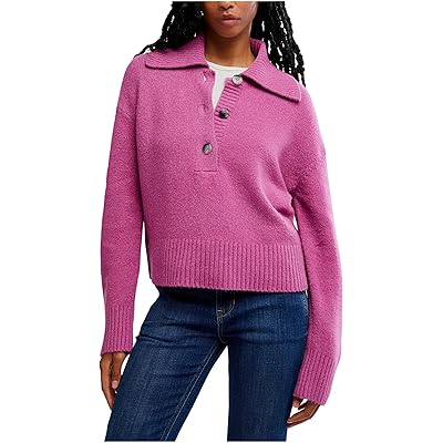 Free People Trading Up Polo magenta haze melange