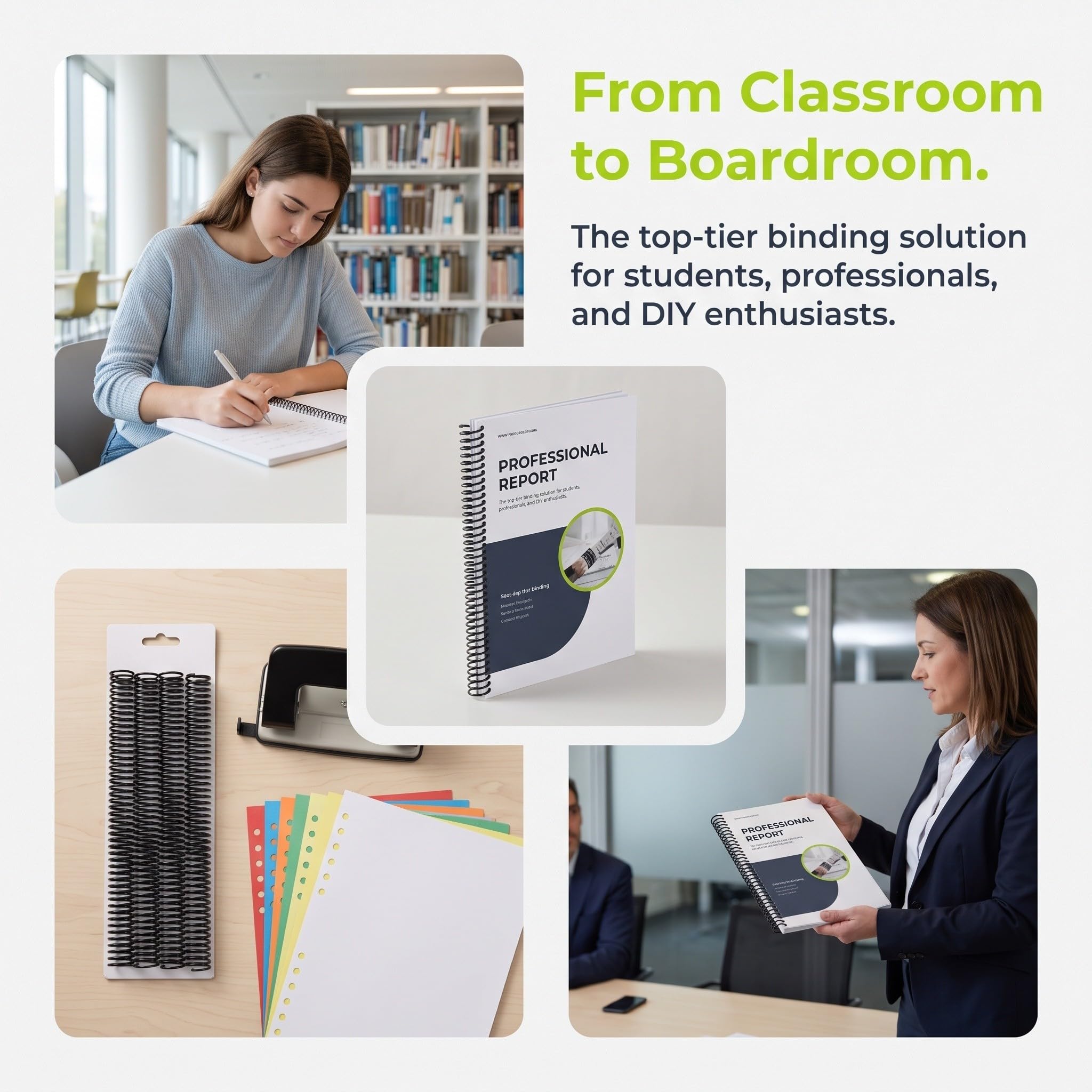 Artibetter 20 dorsi a spirale per rilegatura: dorsi a spirale da 3,17 cm per ricariche di quaderni e agende, filo metallico con rivestimento nero, passo 4:1, 48 anelli, fino a 300 pagine