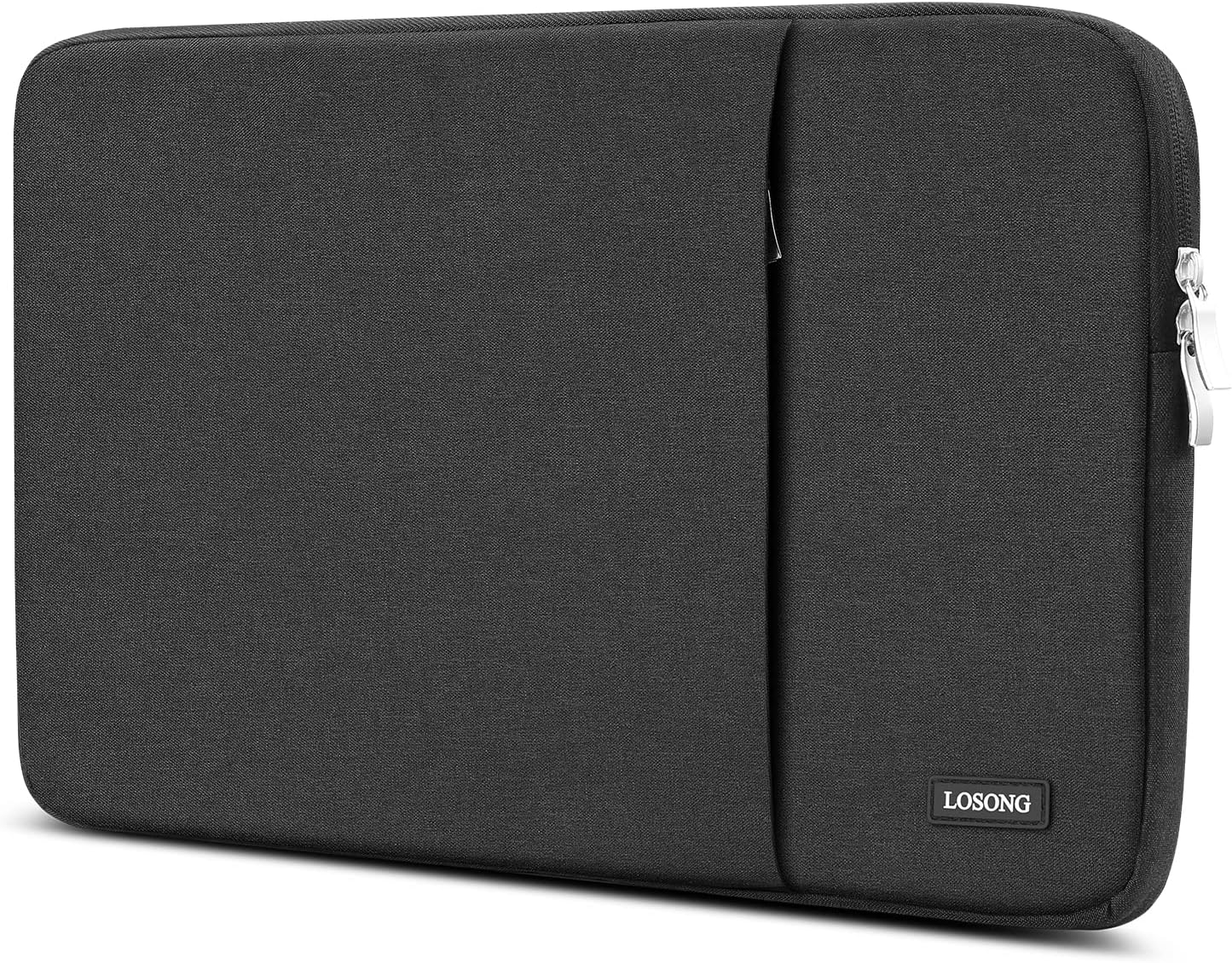 15.6 Inch Portable Monitor Case, Protective Carrying Sleeve for Most 15.6 Inch Portable Monitors, Water Resistant Laptop Display Bag with Accessory Pocket, Black