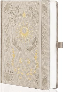 MGGAO Lined Journal Notebook for Women Men, Journals for Writing, A5 Aesthetic College Ruled Notebook for Work, Travel, School,318 Numbered Pages, 5.8x8.4