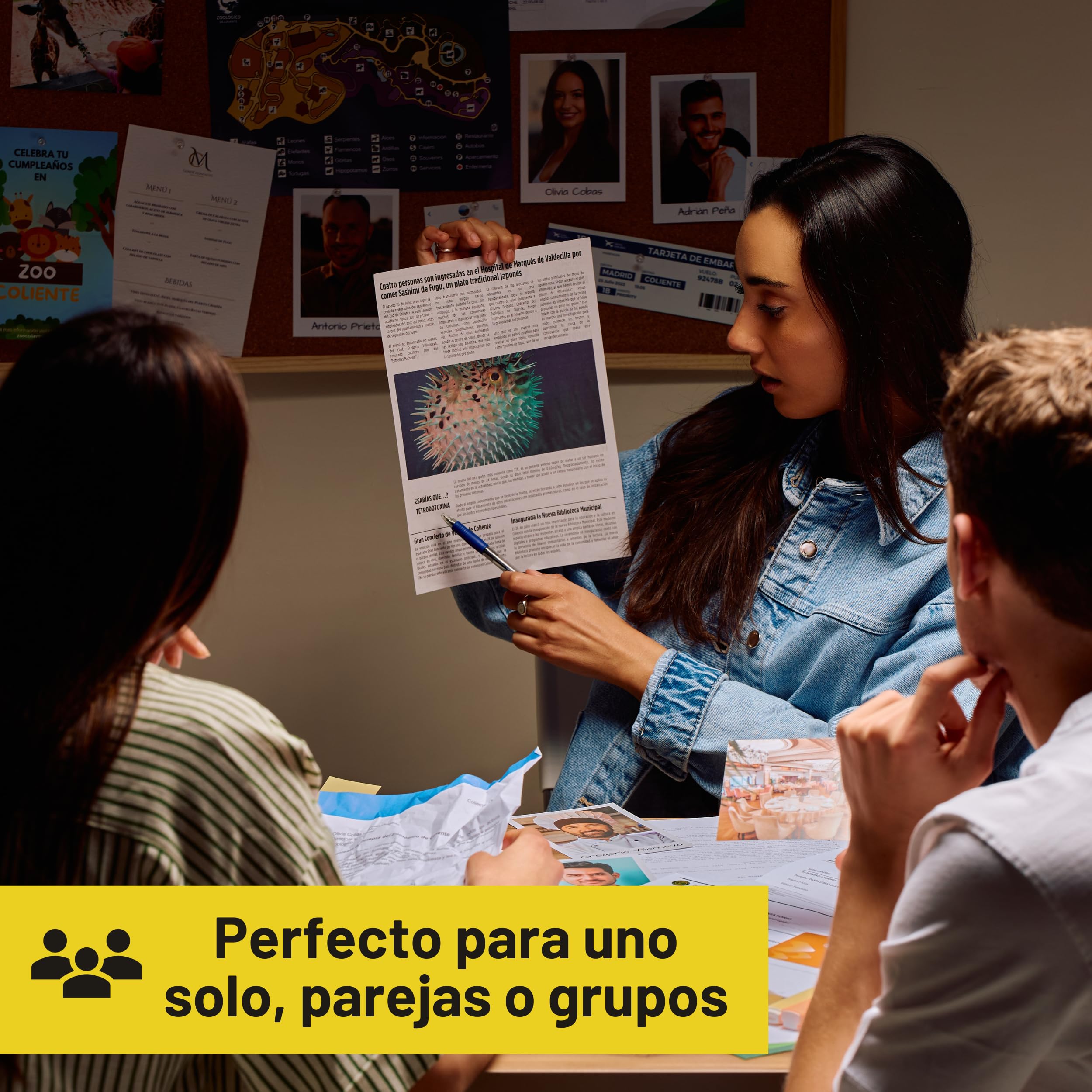 Caso 2: El Crimen de Coliente. Juegos de Mesa Adulto, Casos Policiales para Resolver Misterio en Casa, Escape Room Juego de Mesa Resuelve el Crimen como Detective.