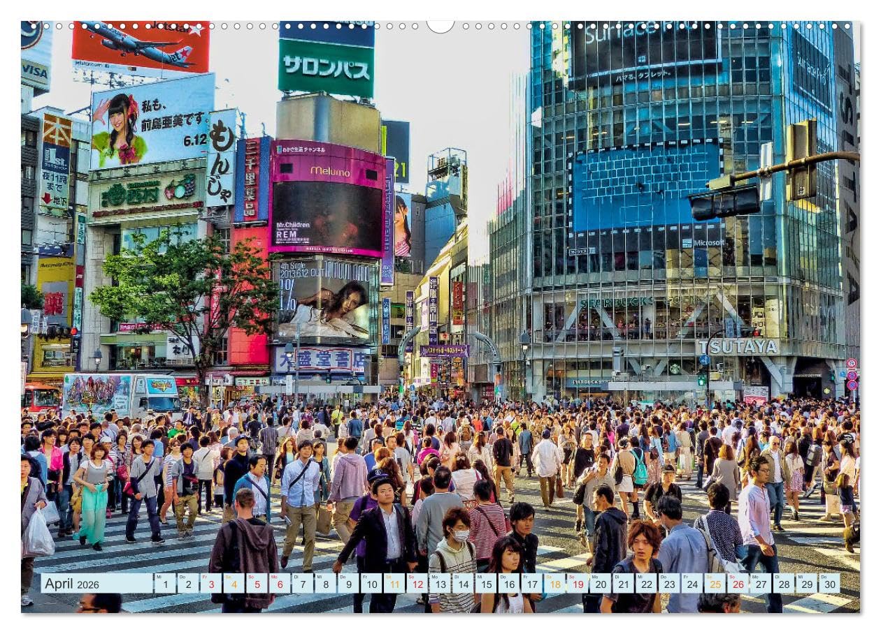 Japan - Tradition und Hightech (hochwertiger Premium Wandkalender 2026 DIN A2 quer), Kunstdruck in Hochglanz: Fernöstlicher Inselstaat zwischen Tradition und Moderne. (CALVENDO Orte)