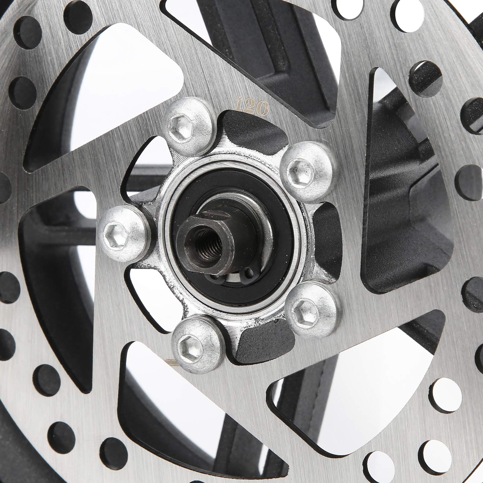 Alomejor Pneu de Roue arrière de Scooter électrique de 8,5 Pouces avec Frein à Disque de 120 MM pour Le Remplacement M365 Pro