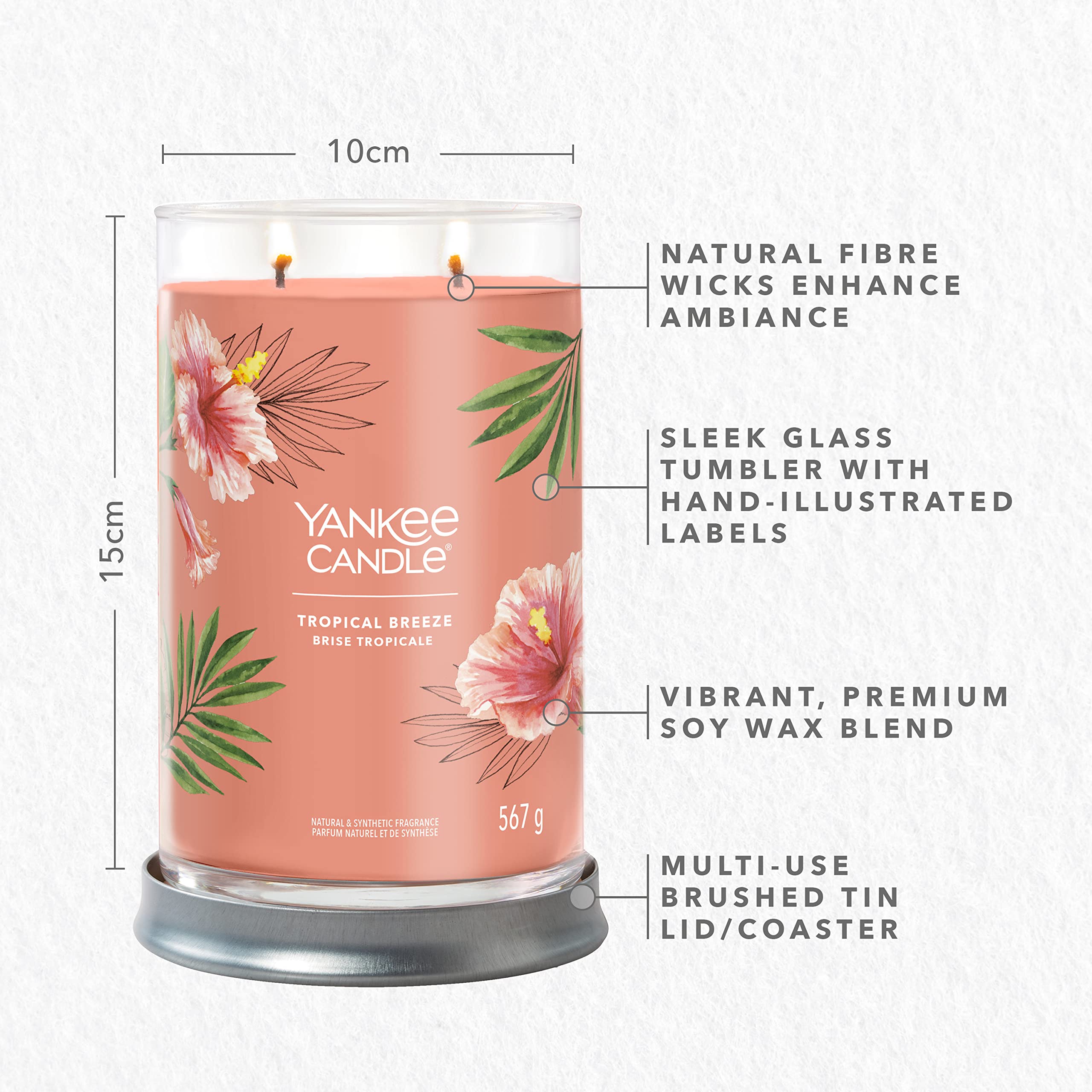 Yankee Candle Signature Geurkaars | Banofee Wafel Grote Tumbler Kaars met Dubbele Wicks | Soja Wax Blend Lange Brandende Kaars | Perfecte Geschenken voor Vrouwen