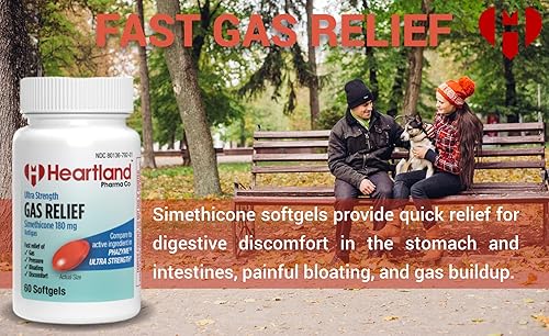 Miniatura 5 de Gas Relief - Tableta masticable de simeticona de 125 mg  Pastilla antigas masticable con sabor a cereza  Hecho en los Estados Unidos  (100 unidades)