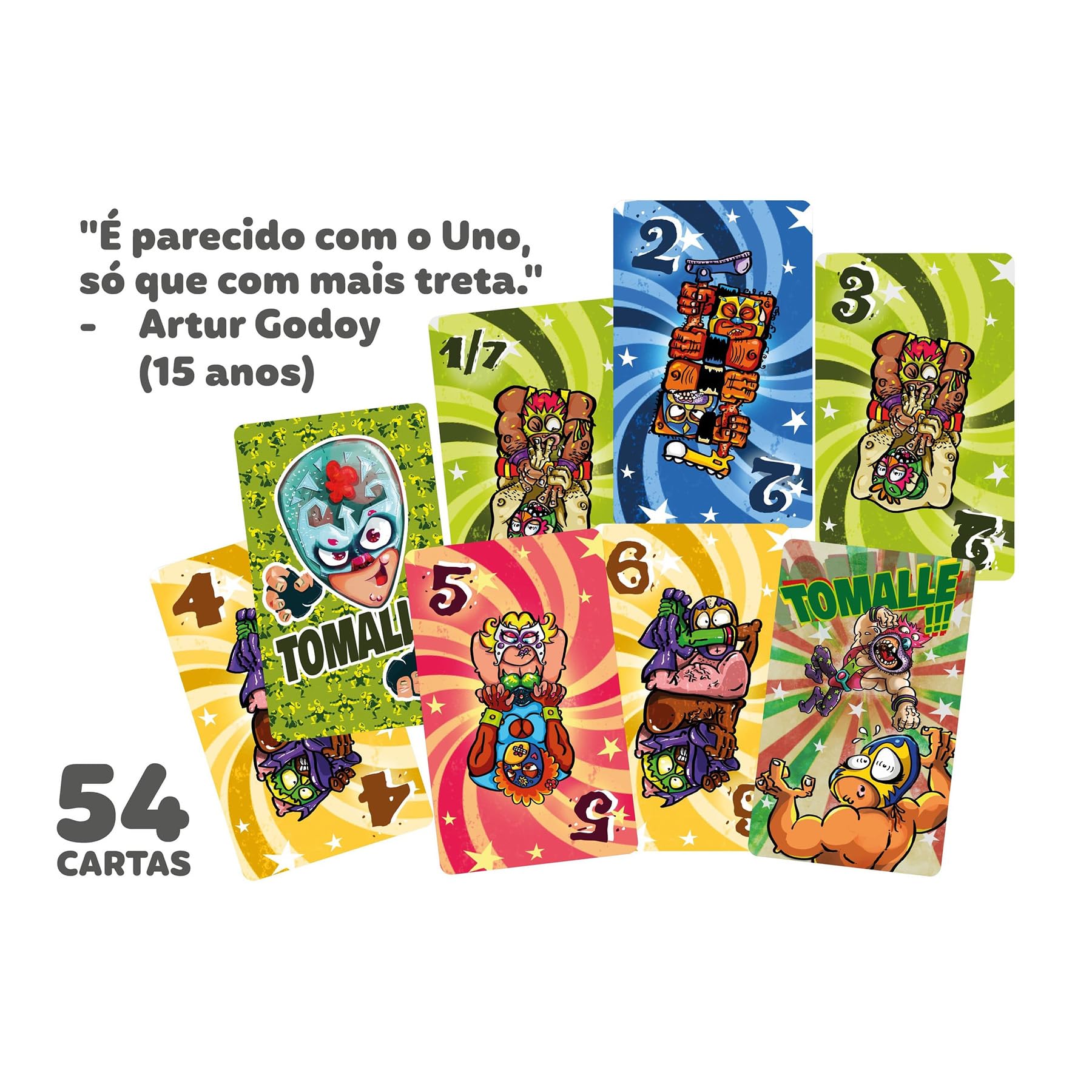 CooperFun - Tomalle, Jogo de Cartas, 7+ Anos, 2 a 6 Jogadores, 10