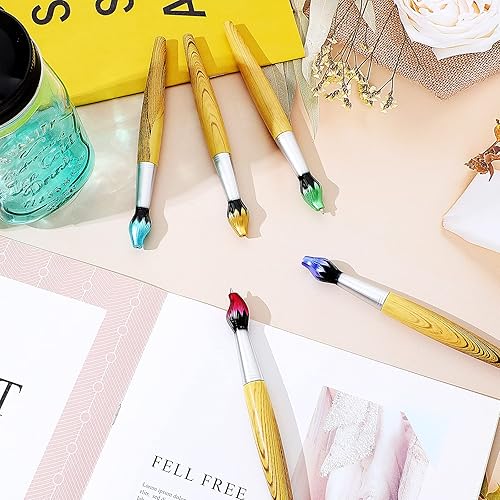 Miniatura 4 de Outus Bolígrafos de pincel de bambú con forma de pincel retráctil, novedosos, regalos de agradecimiento para profesores de arte, suministros de