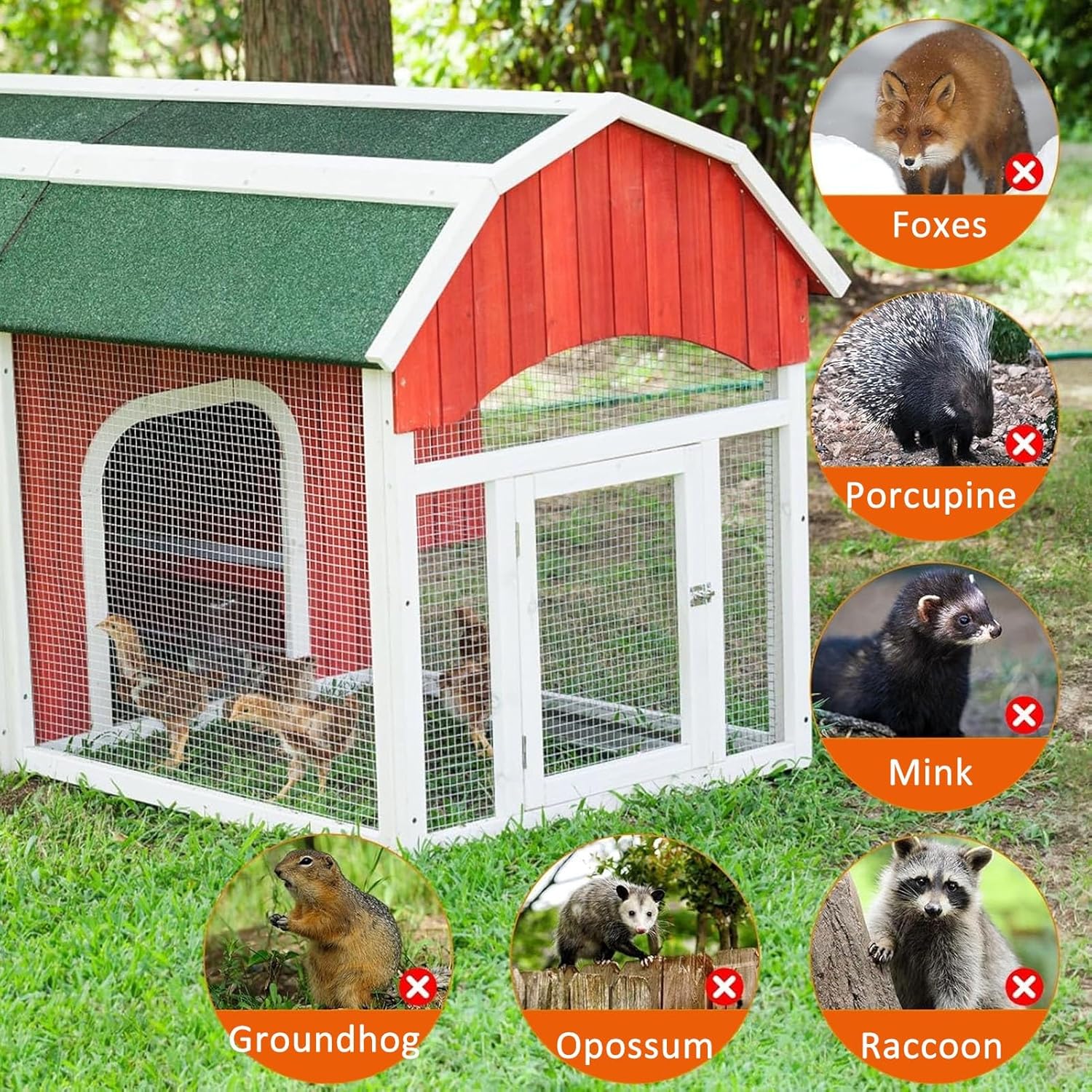 Hardware Cloth Fencing Mesh Roll, 1/2 Inch Metal Square Chicken Wire Fence, Garden Plants Fencing, Netting Wire Cloth Wire Mesh Roll, Easy to Cut(1mx8m(39inx26.2ft))