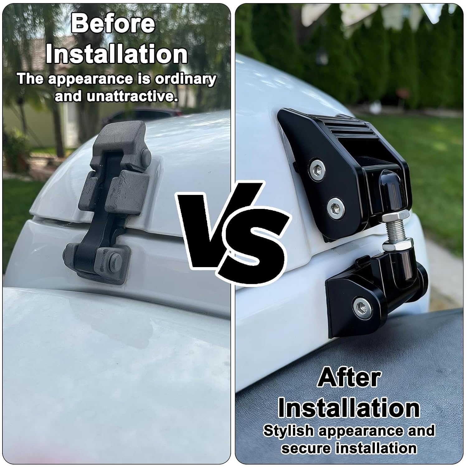 Aluminum Hood Latches, Upgraded Adjustable Hood Latch Catches Kit Compatible with Jeep Wrangler JK/JKU 2007-2017, JL/JLU 2018-2022 & Jeep Gladiator 2020-2022, 1 Pair