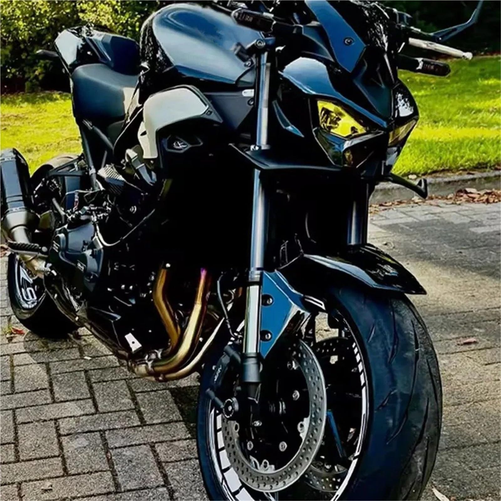 d'air Latéraux Carénage Avant Ailes Kit De Spoiler Avant pour pour Z900 Z900SE 2025+ Aileron, Cache Aérodynamique, Ailerons Carénage, Déflecteur D'appui