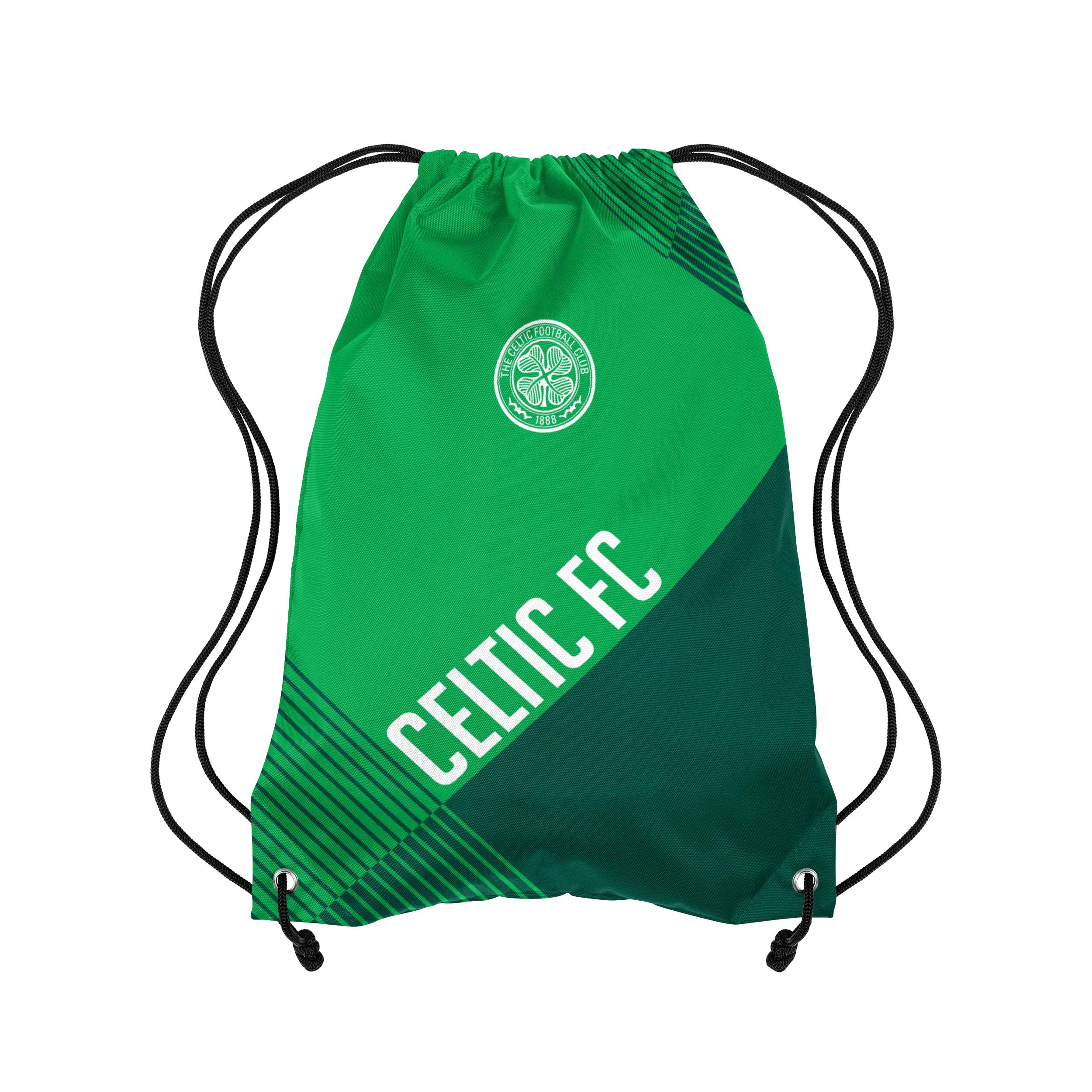 FOCO Officially Licensed Celtic FC Green Glide Drawstring Gym Bag