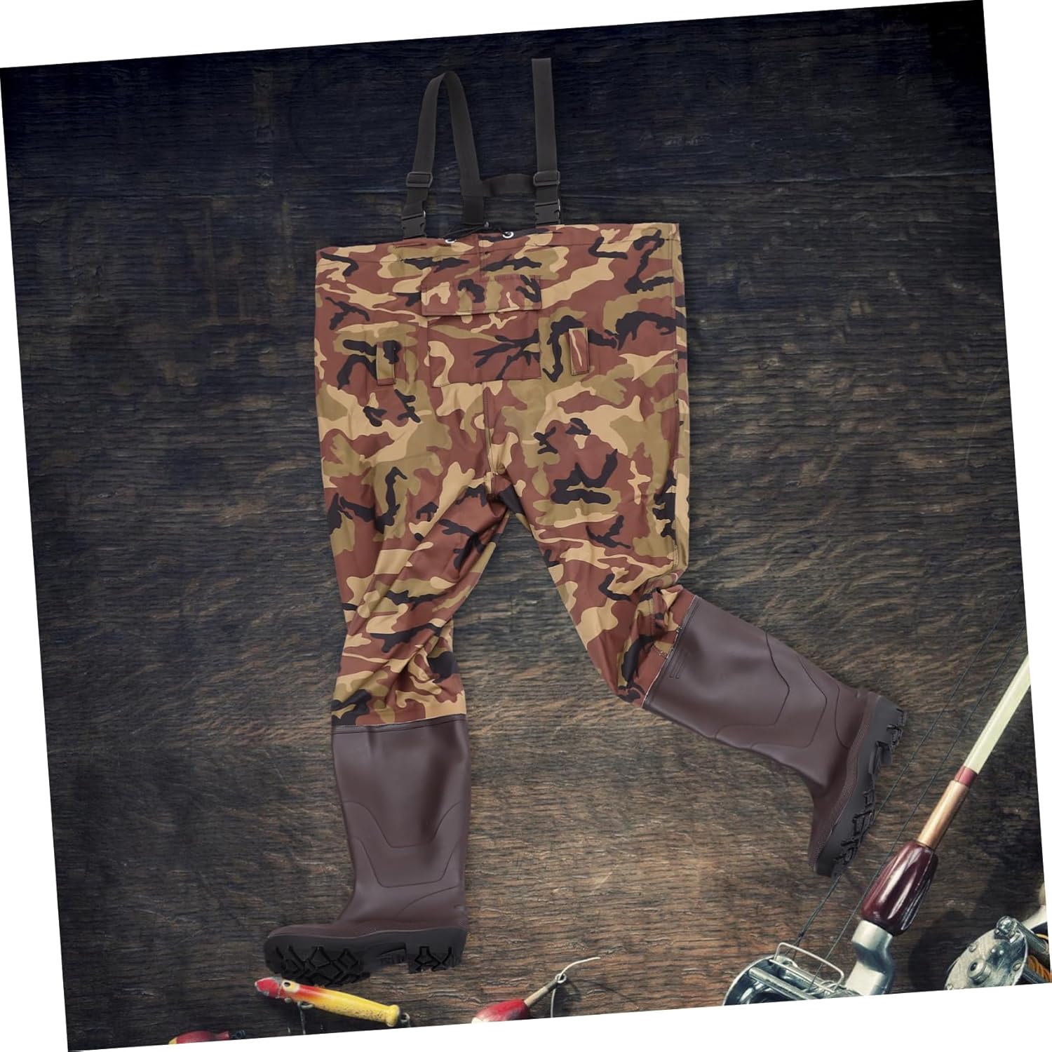 1set Fishing Wading Pants Outdoor Fishing Overalls for Comfort and Durability for Adventures