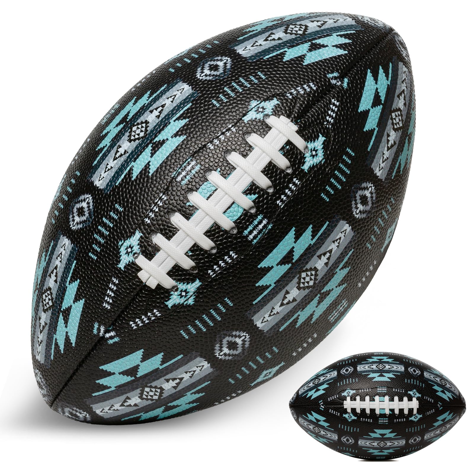 NU TRENDZ Football in USA, Hand Sewn Youth Size Ball, Textured Grip, Suitable for Children and Teenagers to Practice, Play and Play, Indoor and Outdoor All Day Long -8