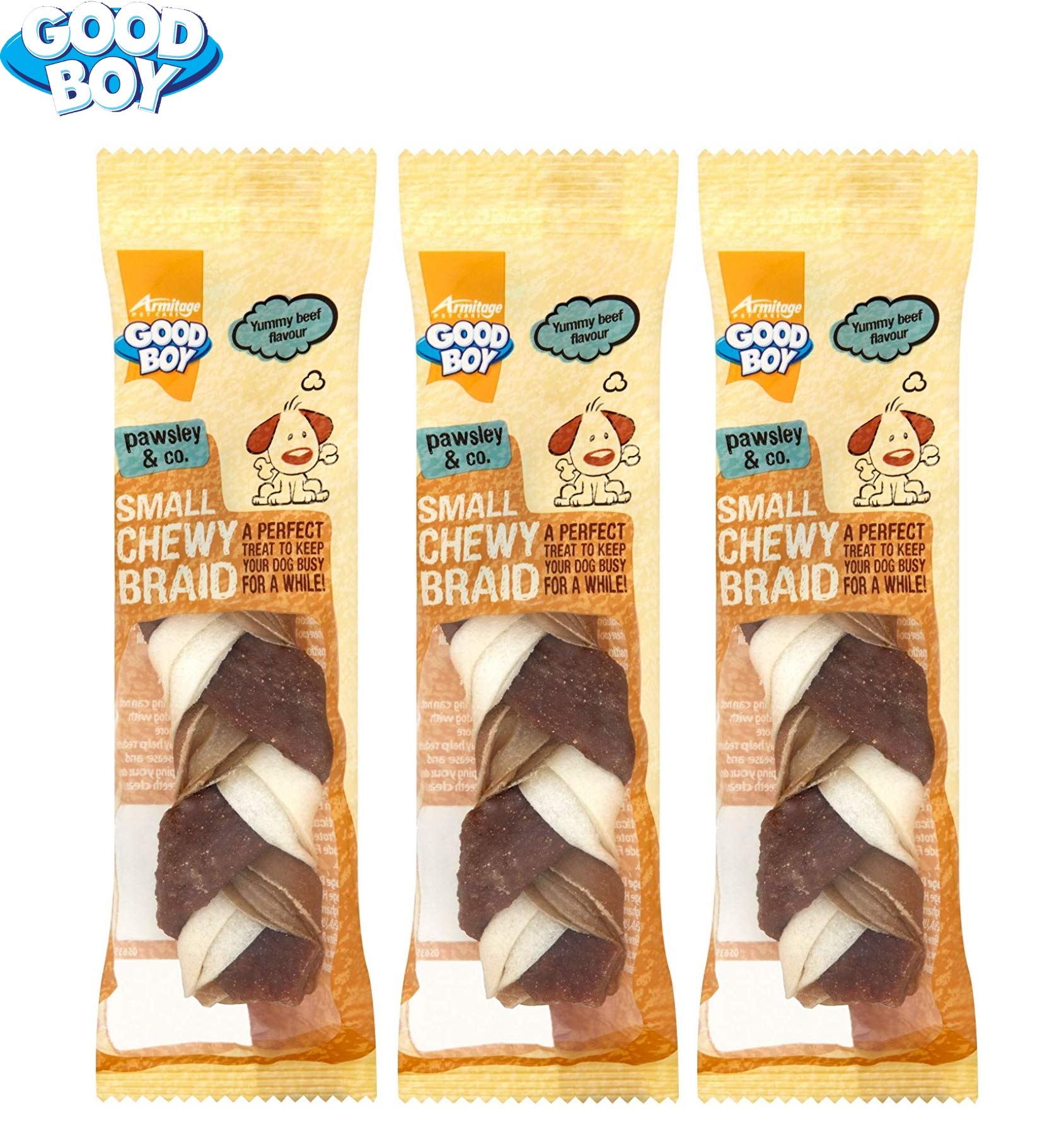 good boy large chewy braid