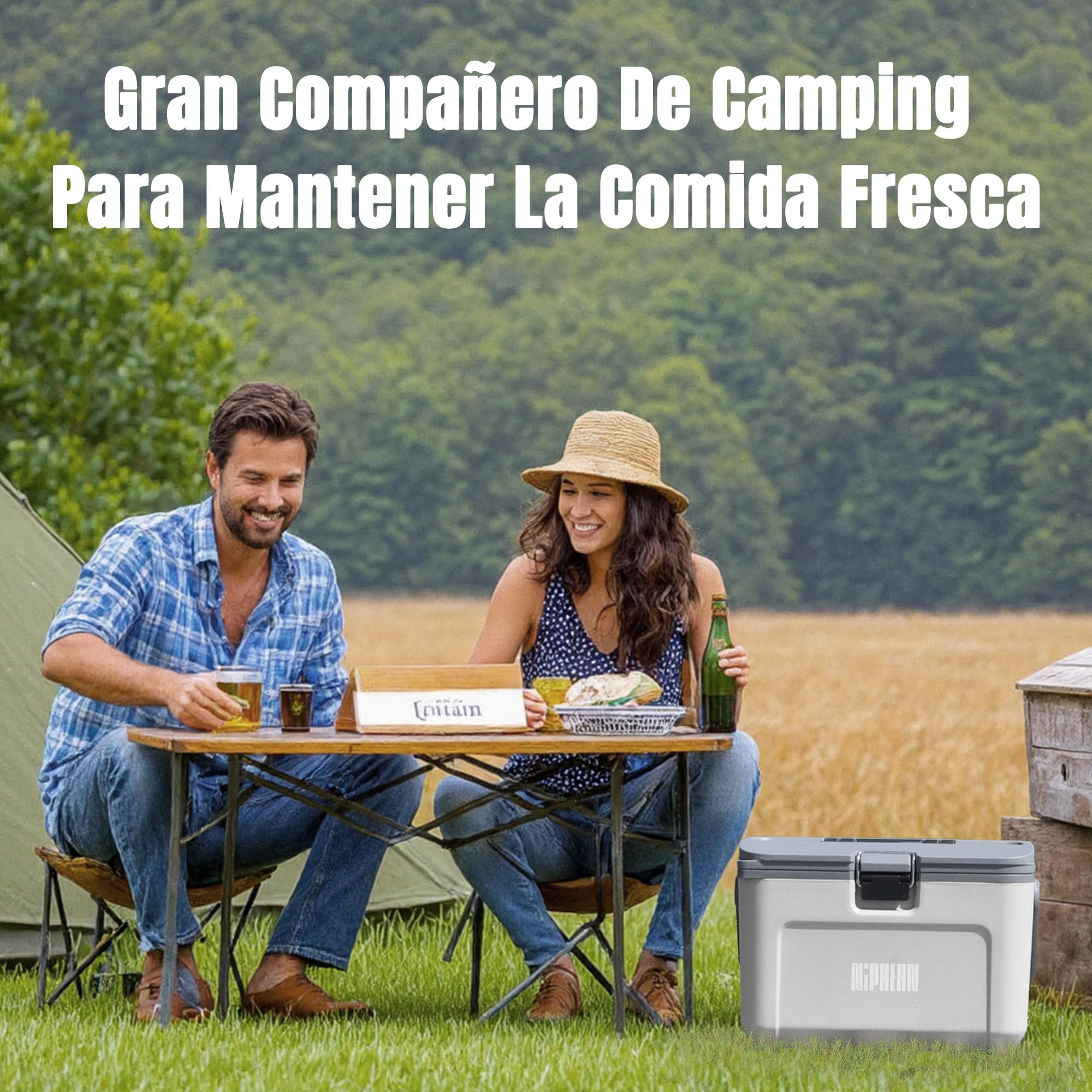 Niphean Caja térmica de tabla de remo aislada de 4 capas, 60 horas de retención de hielo, asiento convertible en tabla de remo con anillo en D, enfriador rígido de kayak de 15 litros para camping