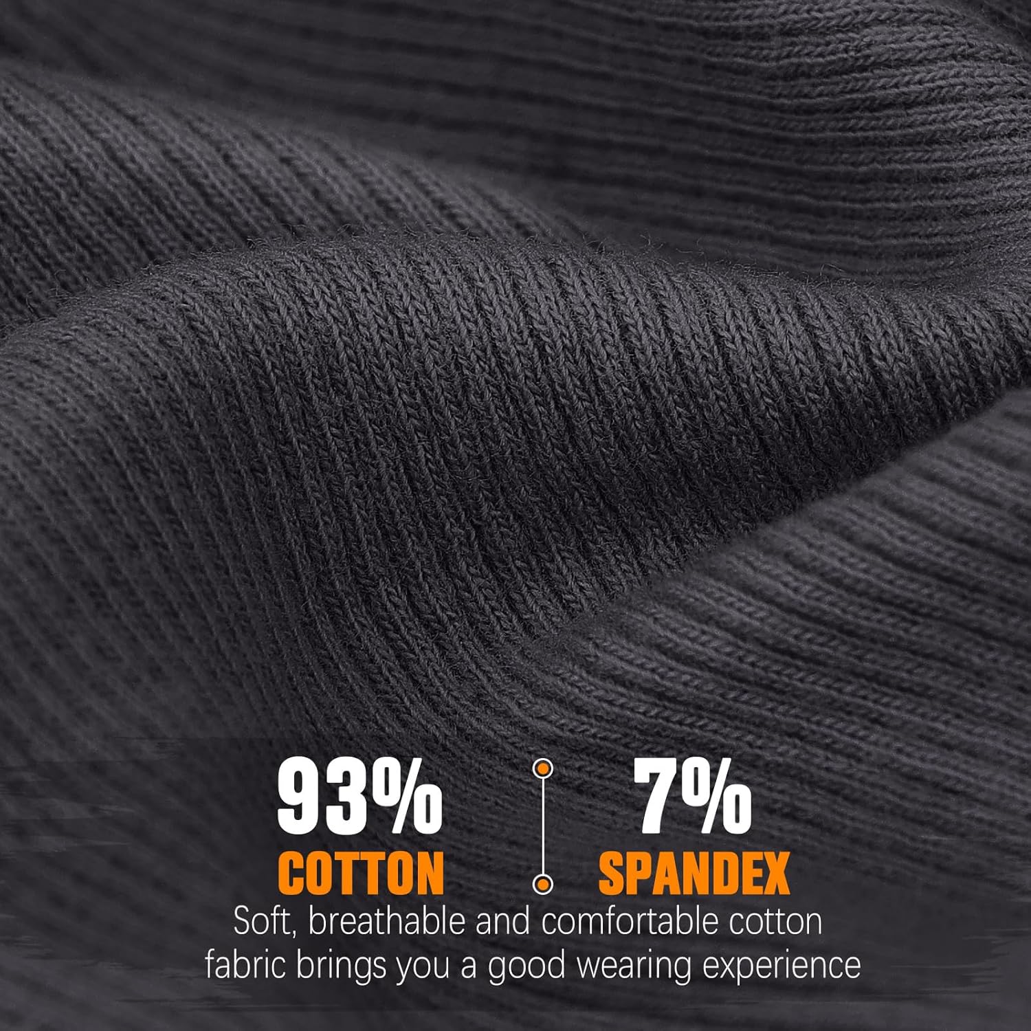 Slouchy Beanie for Women, Mens Soft Cotton Beanie Hat, Double Layer Windproof Skull Cap for All Seasons - Image 2