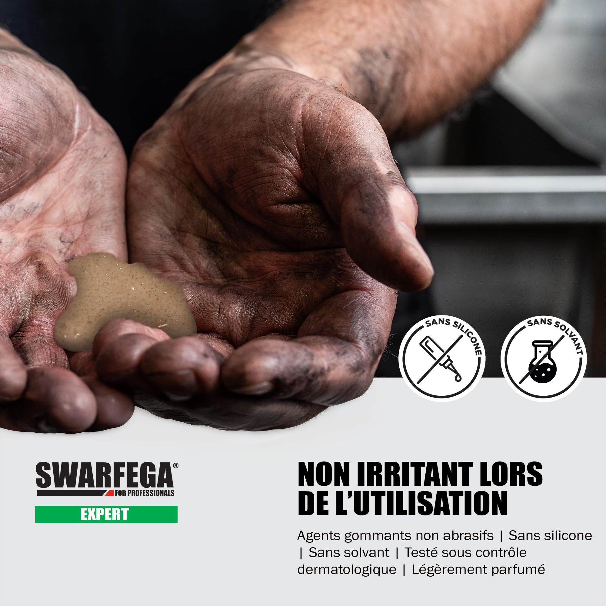 Swarfega Expert Nettoyant Mains Industriel – Élimine Huiles, Graisses et Salissures – Nettoyage en Profondeur – Formule Respectueuse de La Peau – Bidon 4 Litres – Réservé Usage Professionnel
