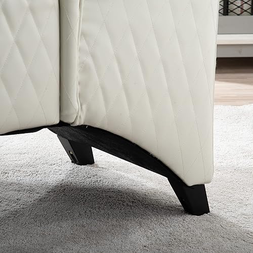Miniatura 5 de Fulocseny Silla con brazo de terciopelo con respaldo alto, moderna silla de acento de 22 pulgadas de ancho, silla auxiliar, sillas de respaldo de