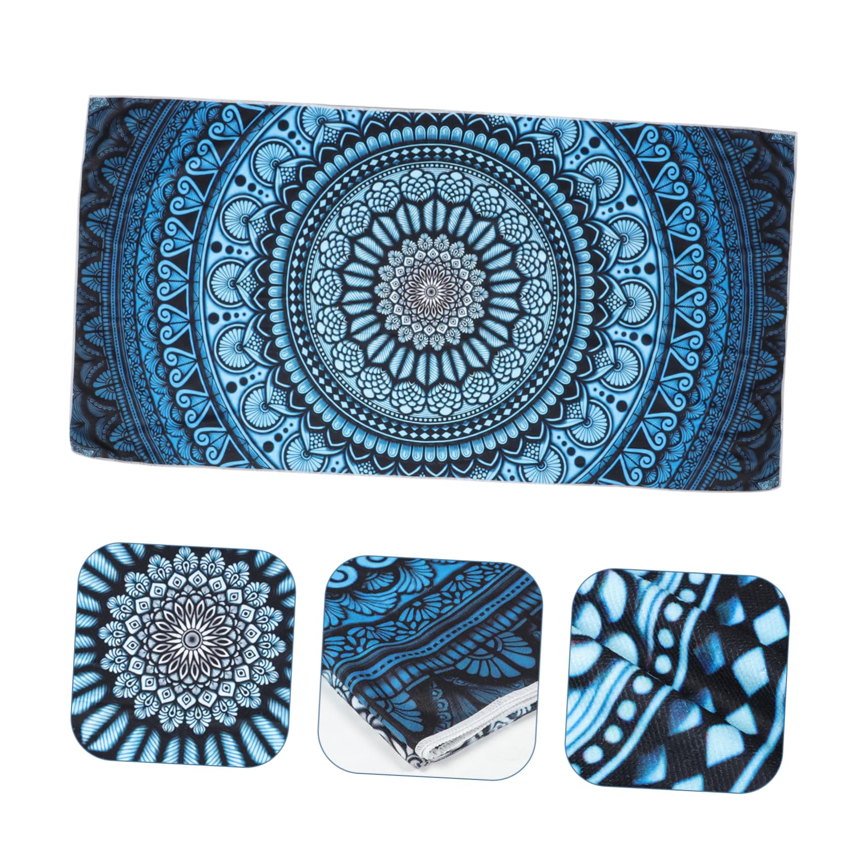 PRETYZOOM 4 Pz telo mare asciugamano palestra asciugamani palestra gym towel asciugamani in microfibra asciugamano in microfibra per il viso telo da piscina fibra superfine Blue