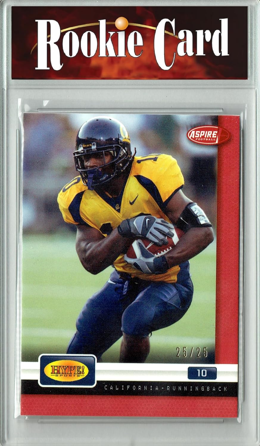 Marshawn Lynch 2007 Sage Aspire #H-6 Gold #25/25 Rookie Card Cal Football
