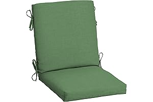 Arden Selections: Premium Outdoor Chair Cushions in Vibrant Moss Green