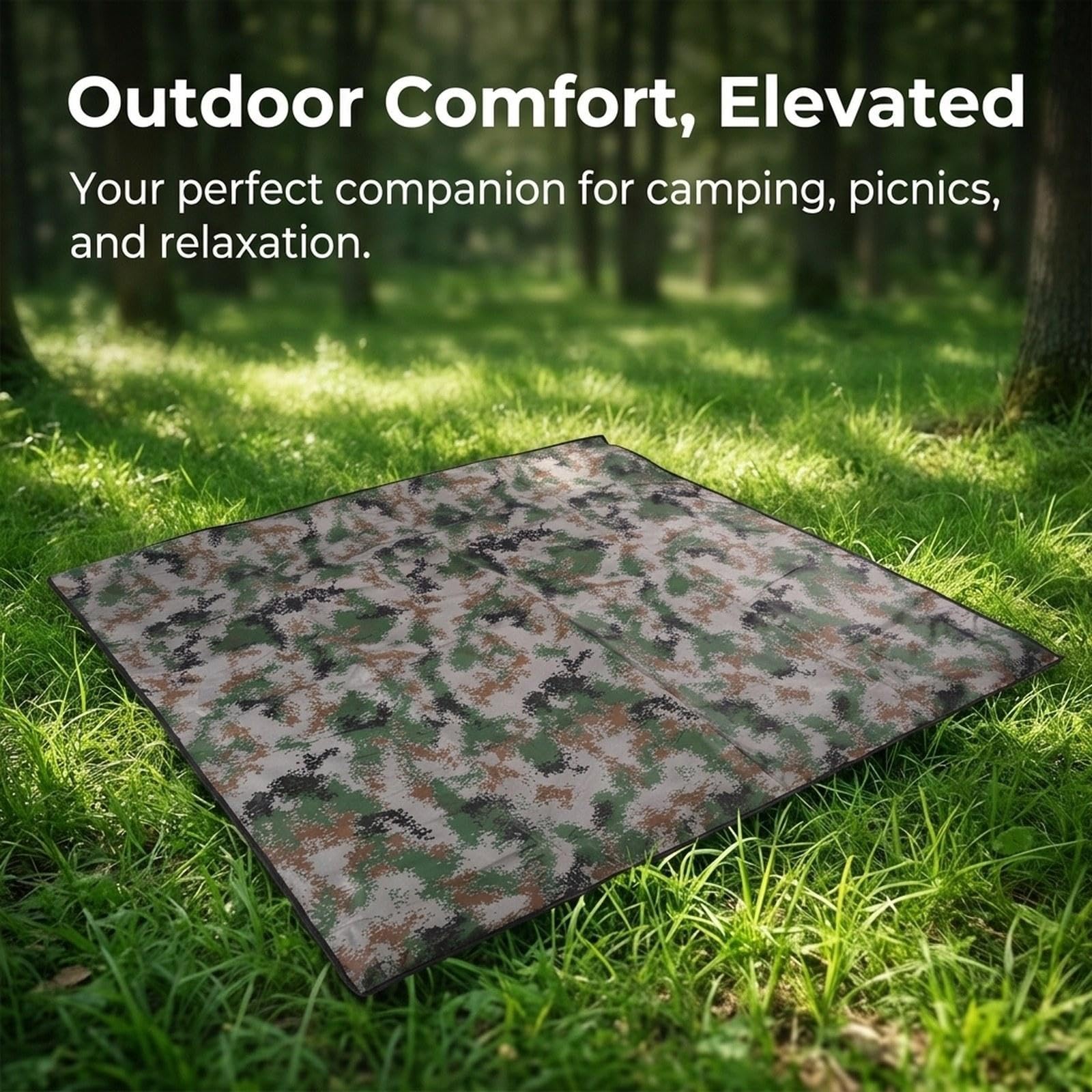 Manta de Emergencia para Exteriores, Manta de Camping, Esterilla de Camping para Exteriores, Esterilla de Picnic para Senderismo, 2mx2m