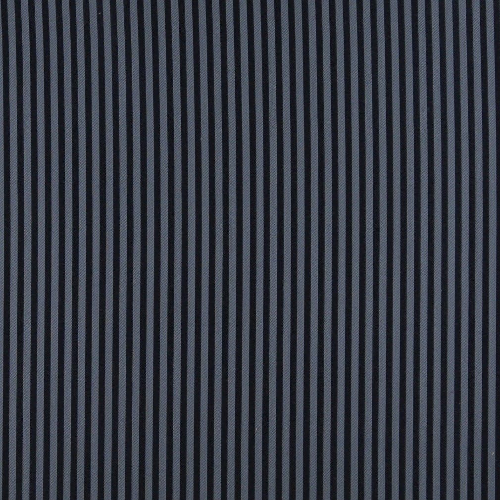 Discounted Designer Fabrics Navy and Blue Thin Striped Jacquard Woven Upholstery Fabric by The Yard - SKU: Joseph Ocean