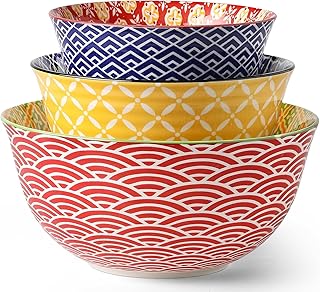 14 Vintage Kitchen Ideas for Timeless Charming Personality 30 Ceramic Mixing Bowls for Kitchen, Colorful Nesting Bowls, Large Serving ...