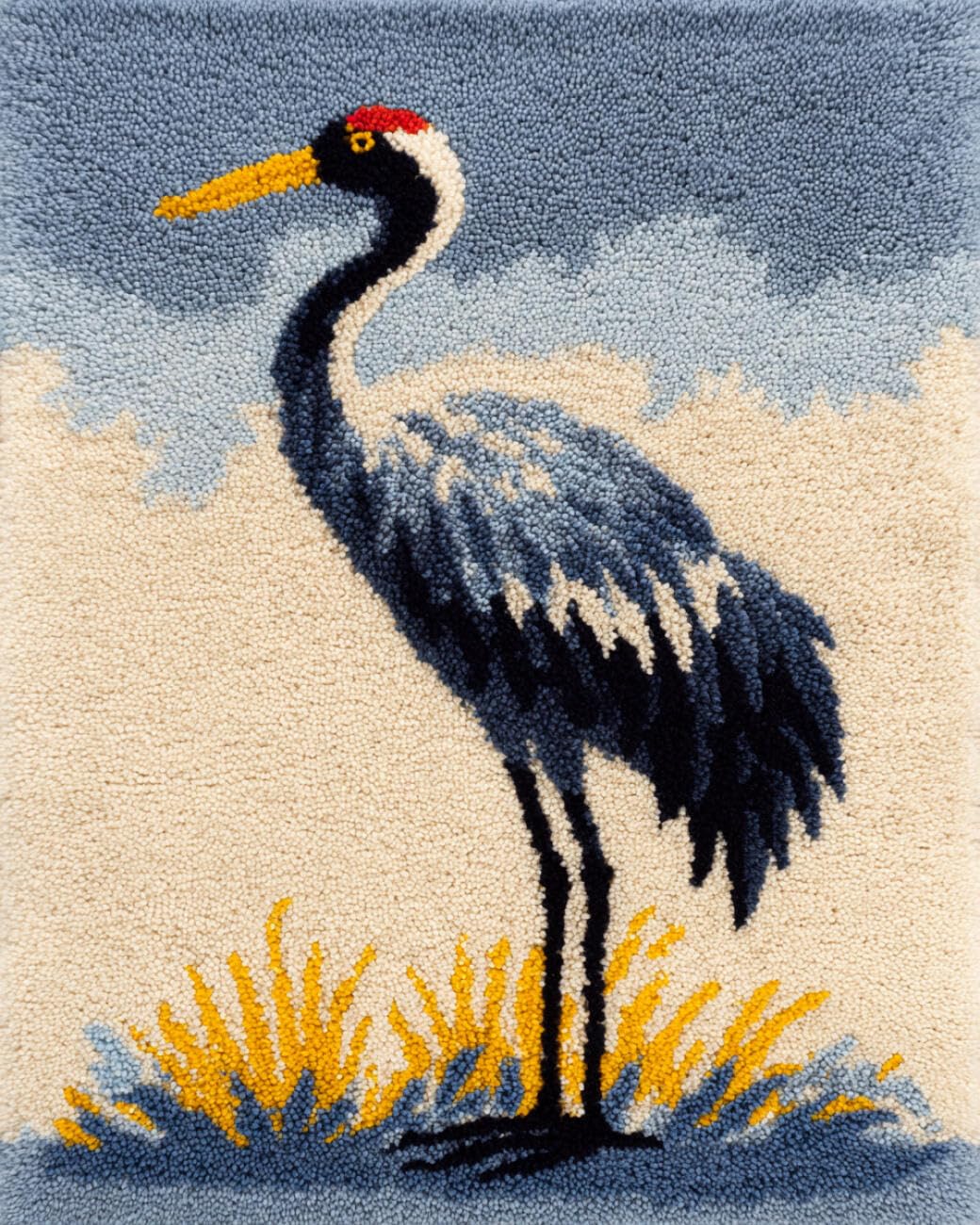 AMBATTERY Large Rug Making Kit Cartoon Water Bird 90x120cm