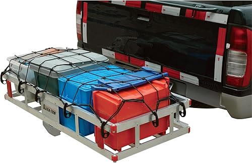 Miniatura 2 de Ultra-Tow Soporte de carga de enganche de aluminio, capacidad de 500 libras, color plateado, 49 x 22.5 x 8 pulgadas de alto