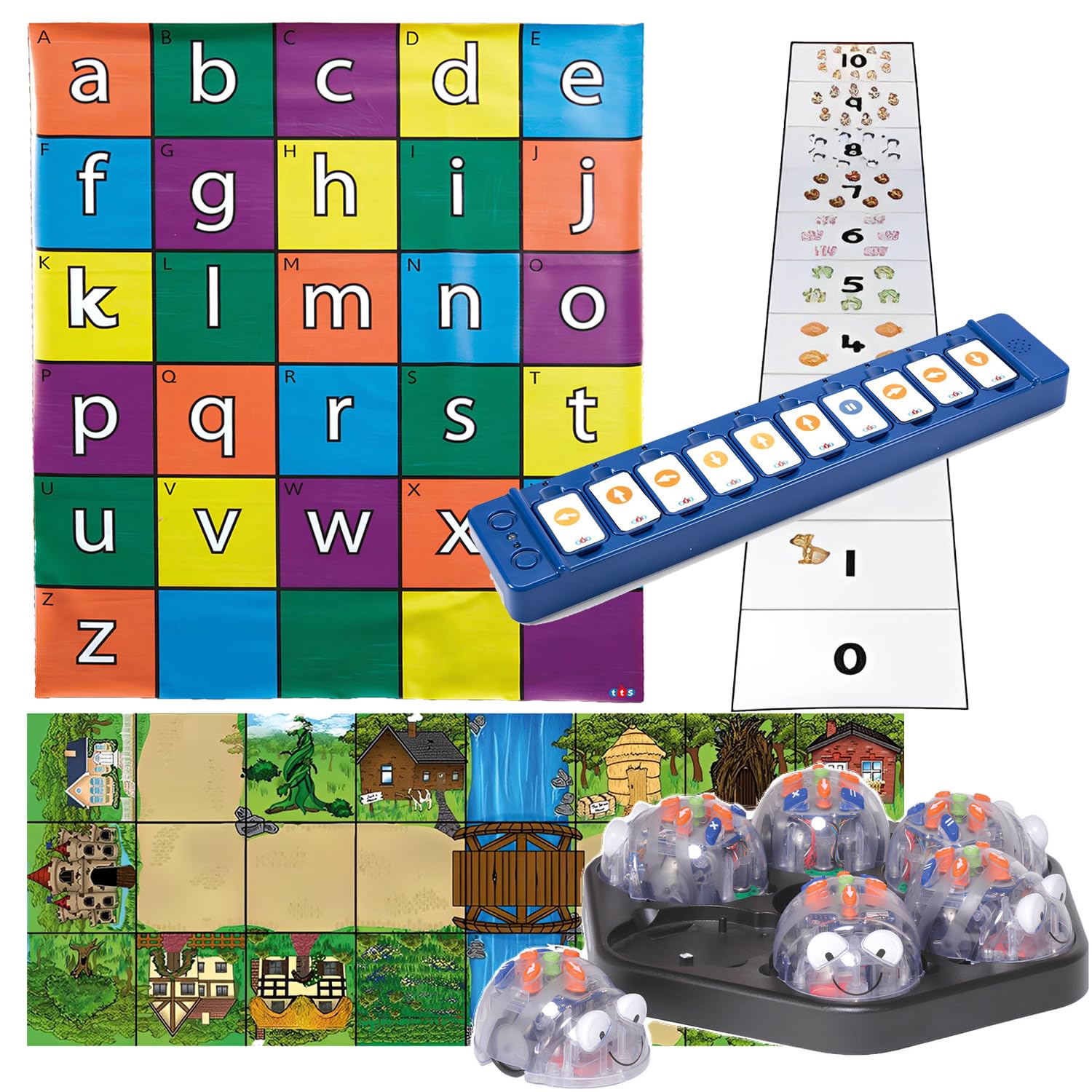 See & Say Blue Bot Robotics with 3 Activity Mat Bundle & Free Tactile Reader