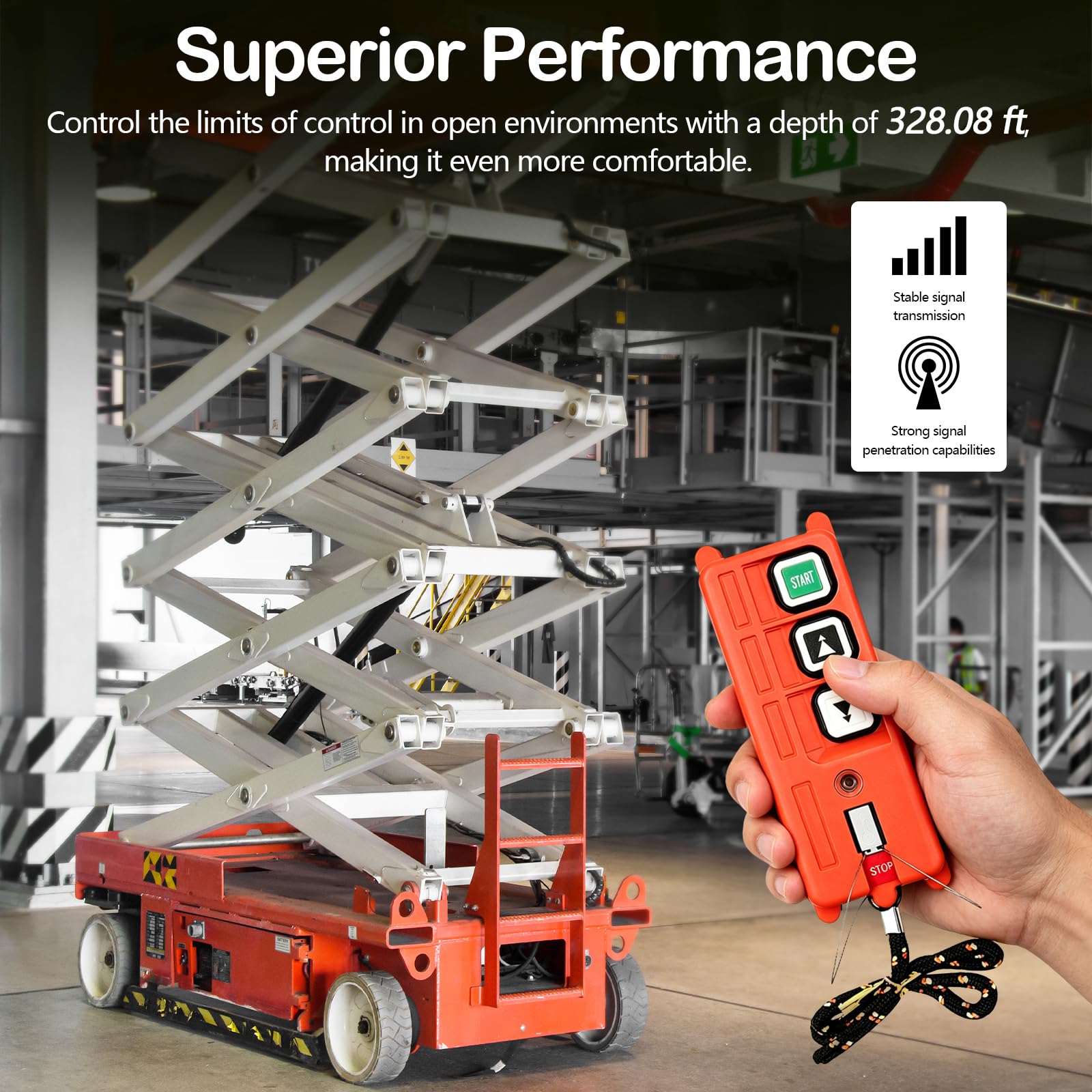 Industrielle Funkfernbedienung, F21-2S AC 220V Drahtlose Kran Fernbedienung Lifting Industriefernbedienung Seilwinden Baumaschinen Kransteuerung Tastensteuerung mit Empfänger - 100M Reichweite