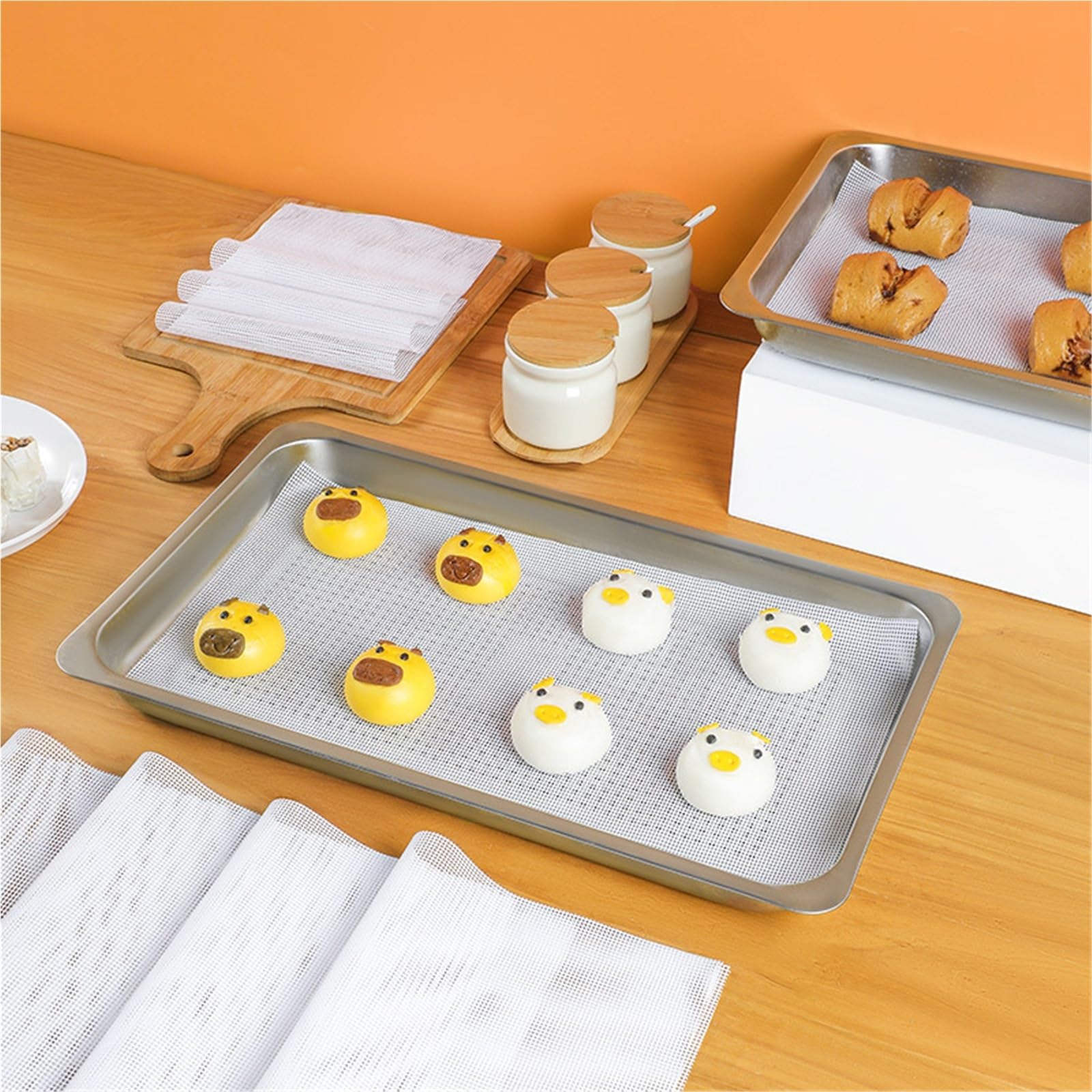 10 Stück Silikon-Quadrat-Dampfgarer-Netzpad – Antihaft-Backmatte, Wiederverwendbare Dörrblätter for Lebensmittel, Obsttrockner, Küchenzubehör Für Küche & Kochen | 50cm
