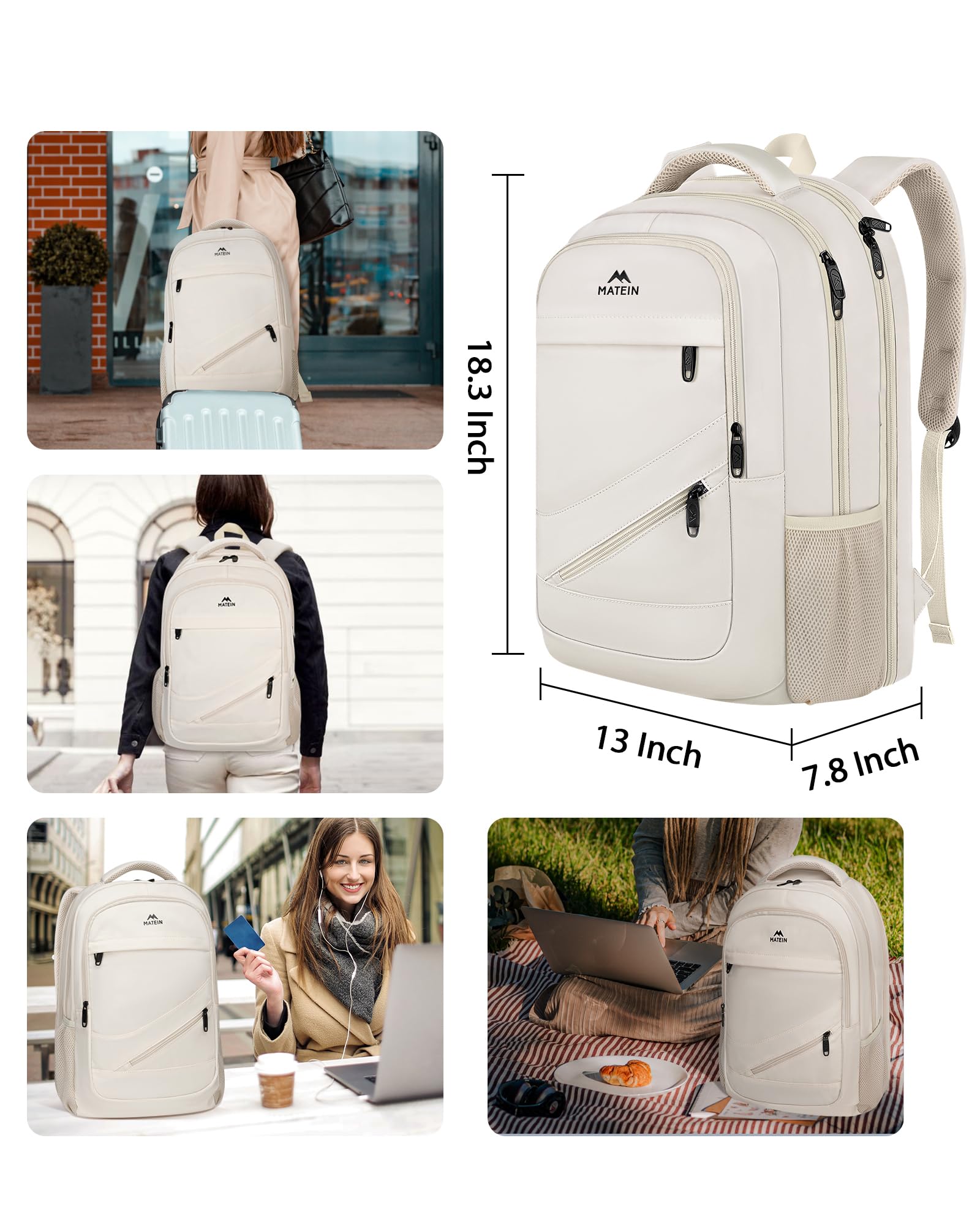 MATEIN Travel Laptop Backpack, 17 Inch TSA Approved Carry On Work Bag — Amazon image 32